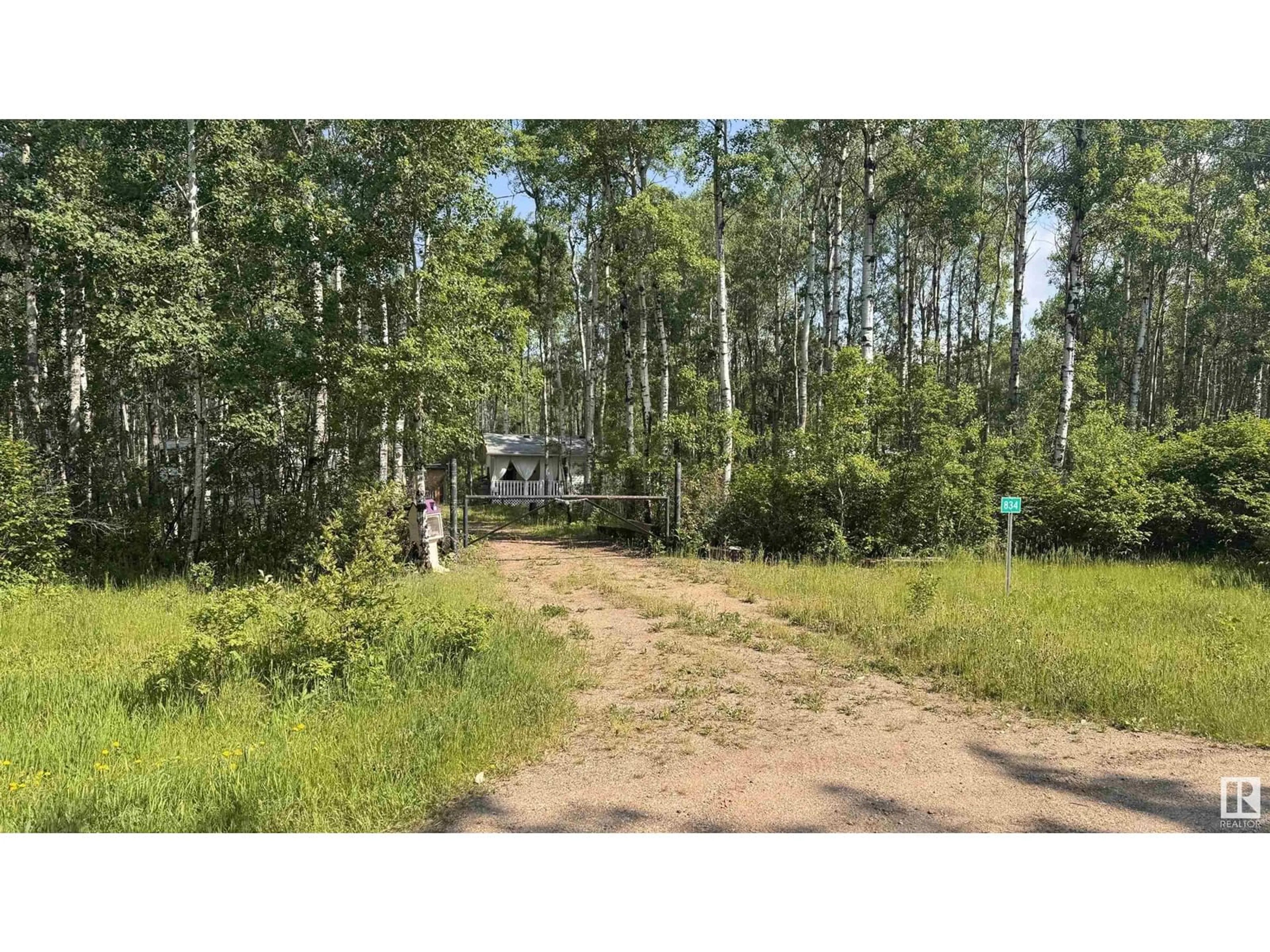 A pic from outside/outdoor area/front of a property/back of a property/a pic from drone, forest/trees view for 834 11013 HWY 28, Rural St. Paul County Alberta T0A0C0