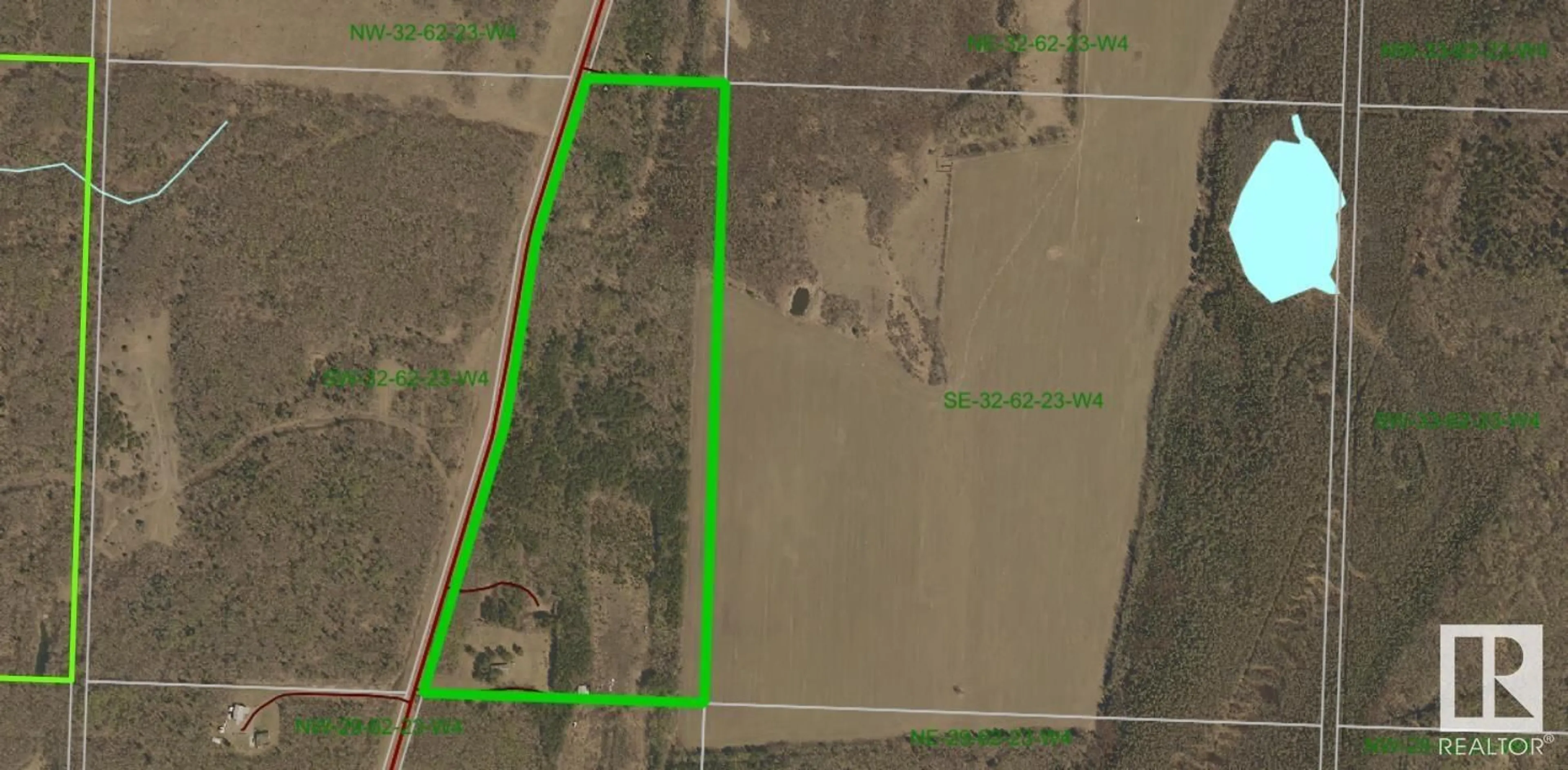 A pic from outside/outdoor area/front of a property/back of a property/a pic from drone, building for 6250001A RR 235 .2, Rural Athabasca County Alberta T0G1Z0