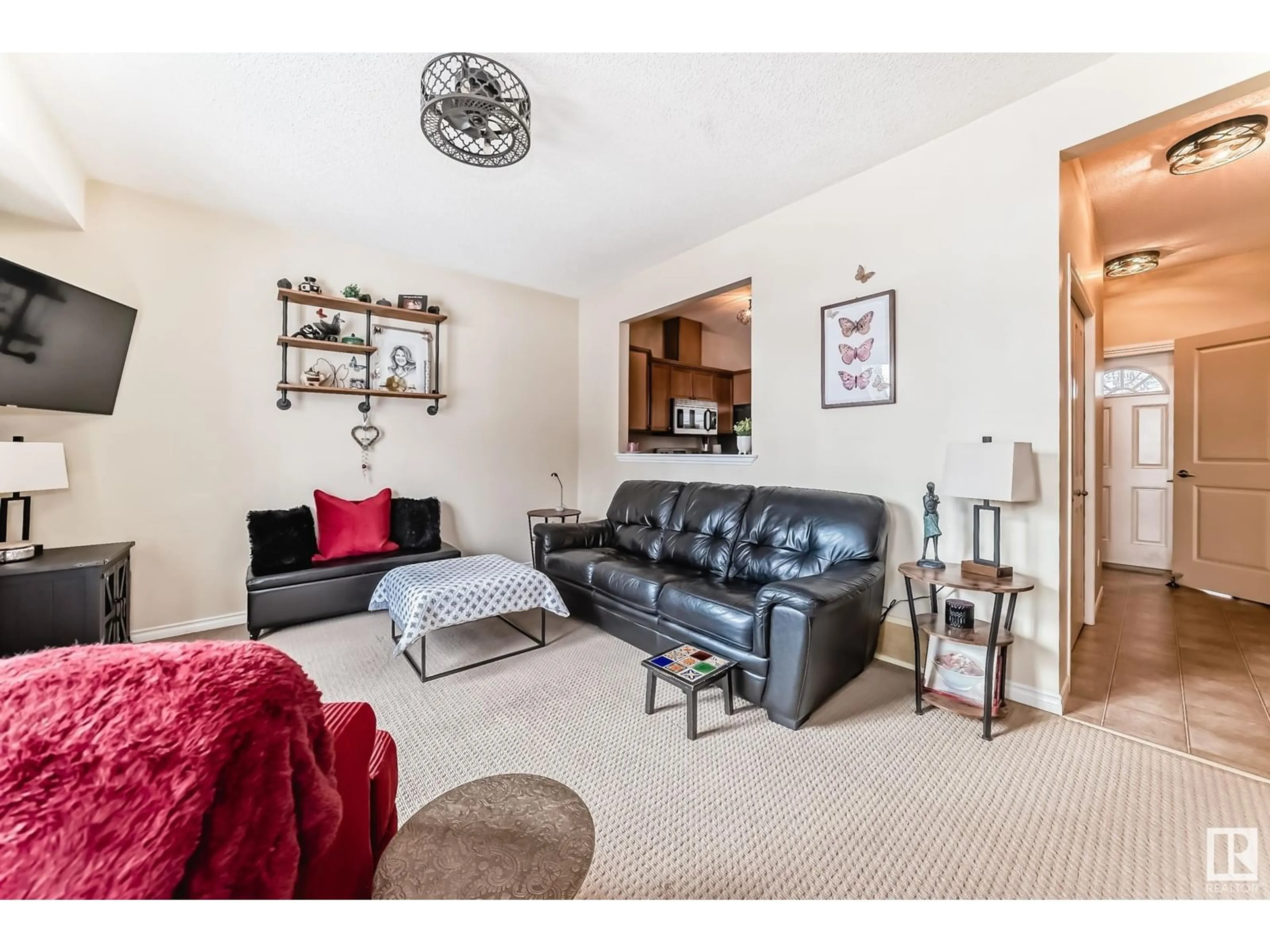 Living room with furniture, unknown for NW - 12308 117 AV, Edmonton Alberta T5M0N2