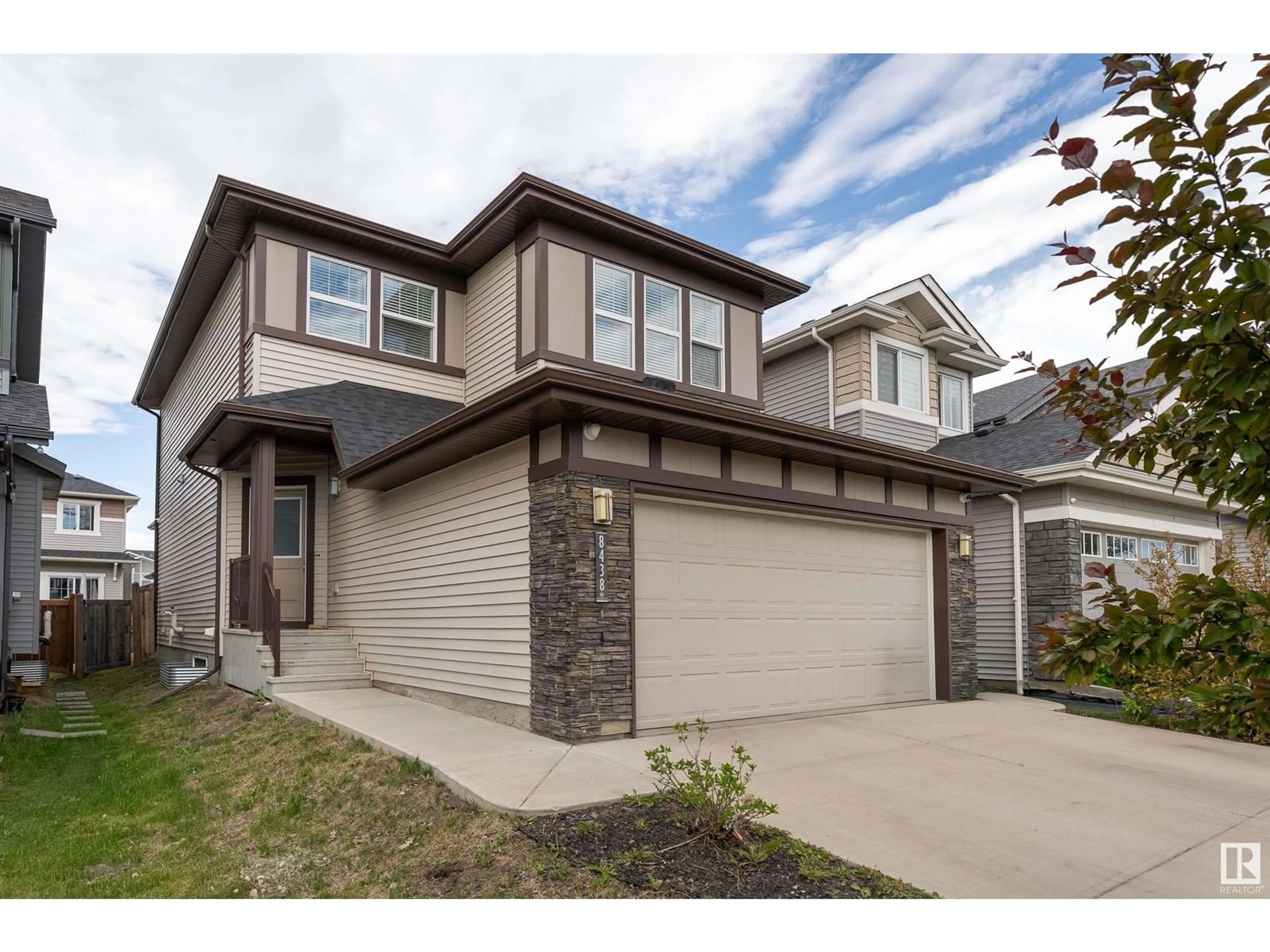 Home with brick exterior material, street for SW - 8438 CUSHING CO, Edmonton Alberta T6W3L3