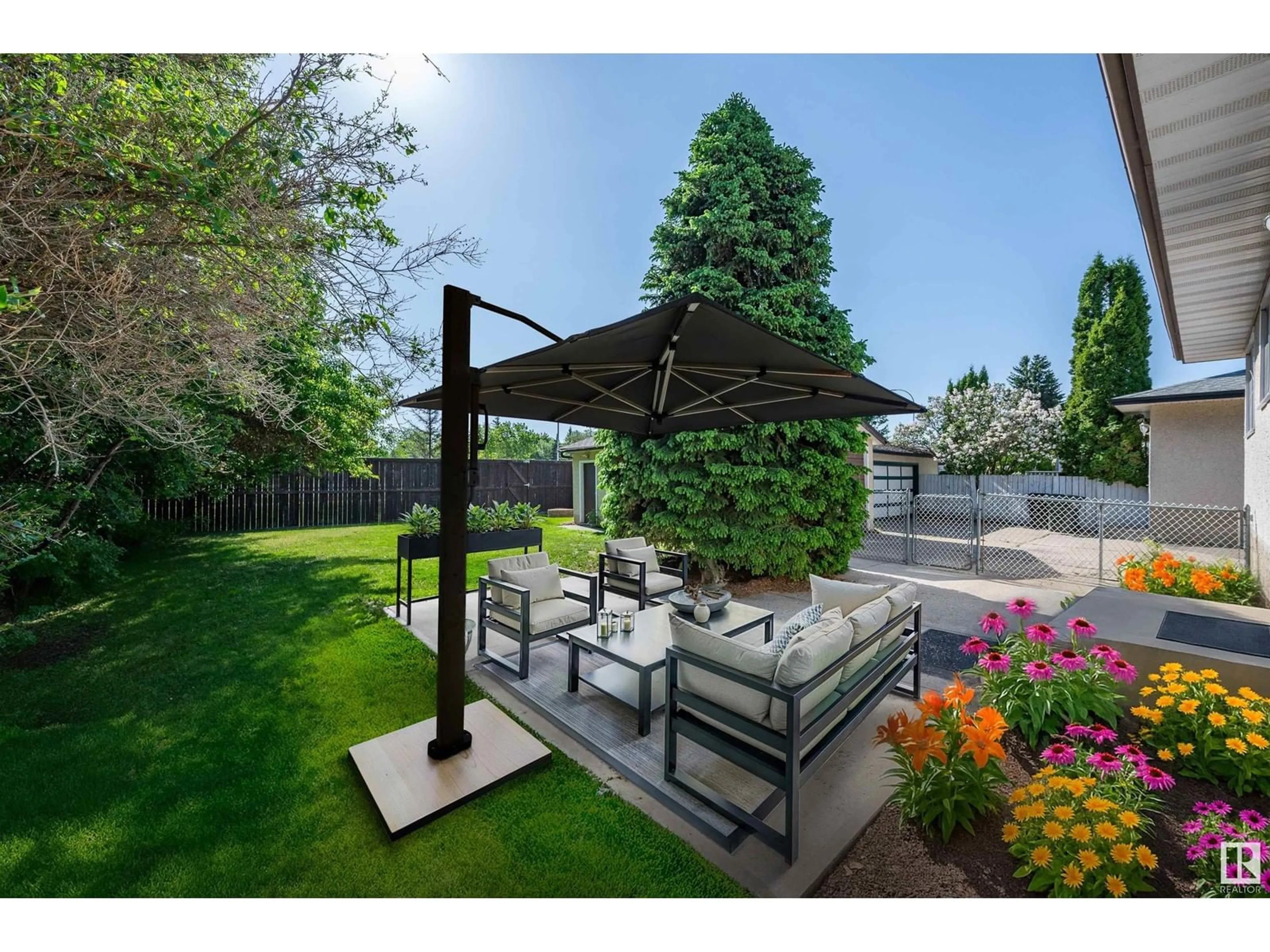 Patio, mountain view for 141 MARION DR, Sherwood Park Alberta T8A2G8