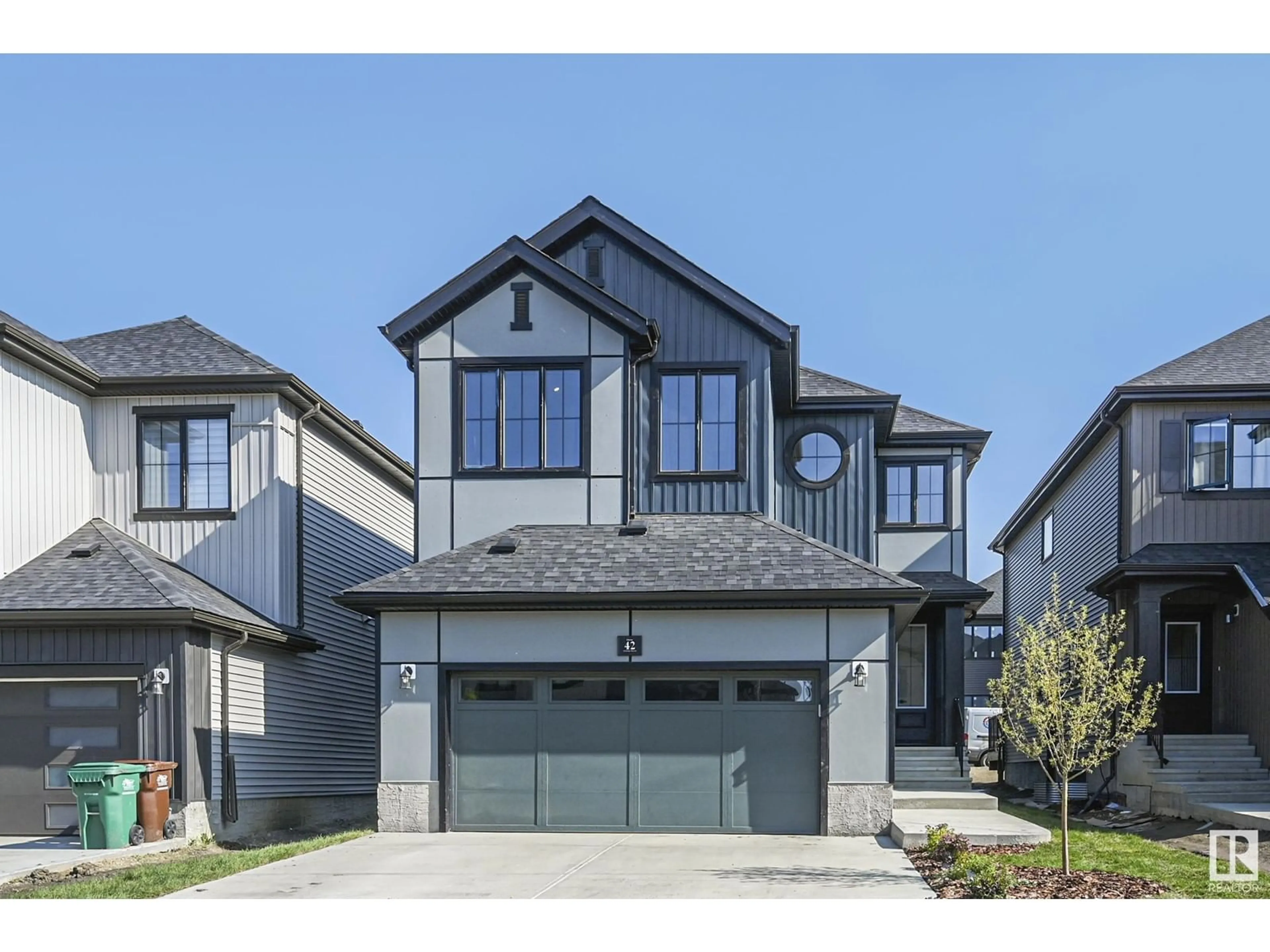 Home with brick exterior material, street for 42 CHELLES WD, St. Albert Alberta T8T2C3