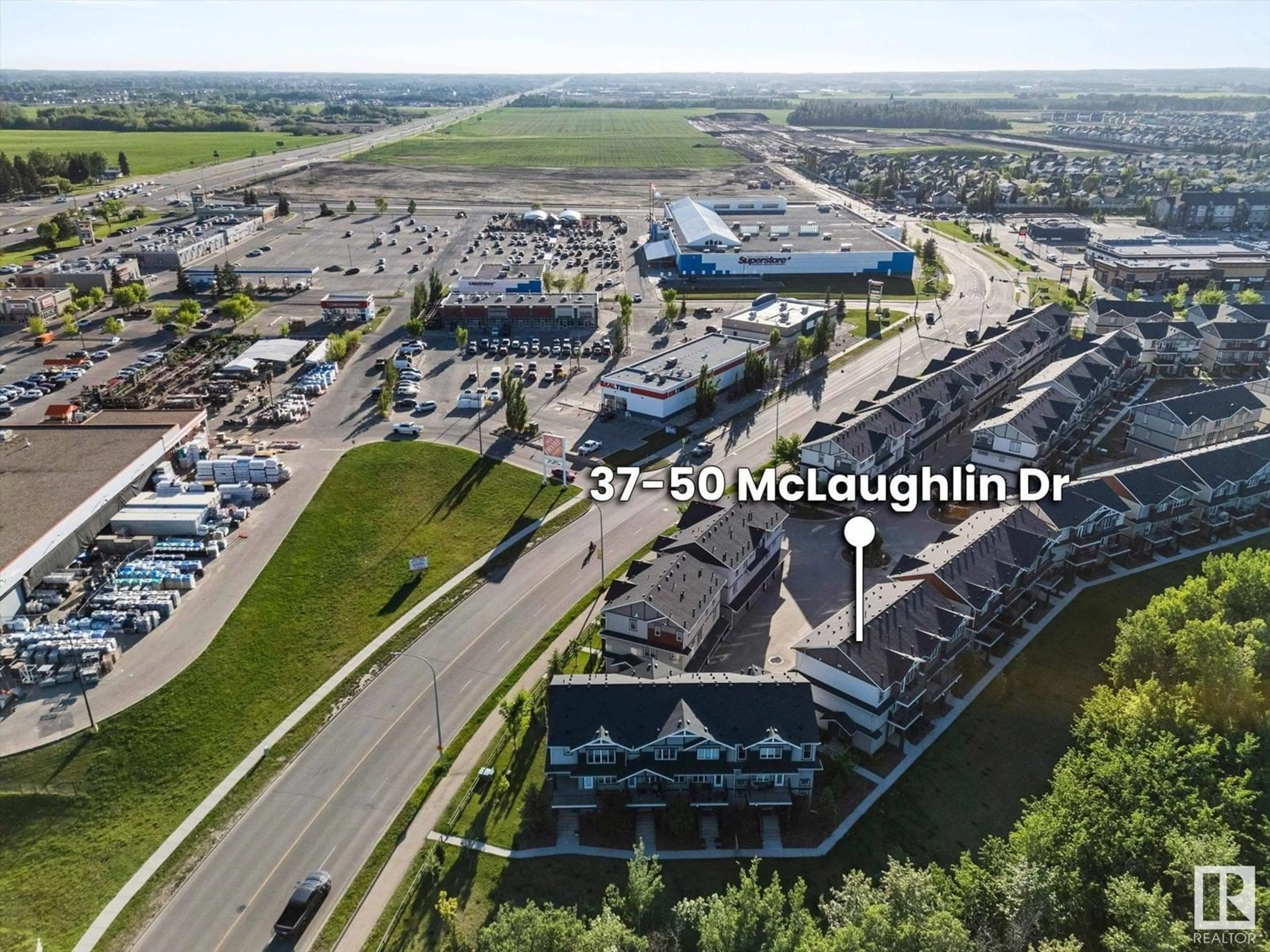 A pic from outside/outdoor area/front of a property/back of a property/a pic from drone, unknown for #37 - 50 MCLAUGHLIN DR, Spruce Grove Alberta T7X0E1