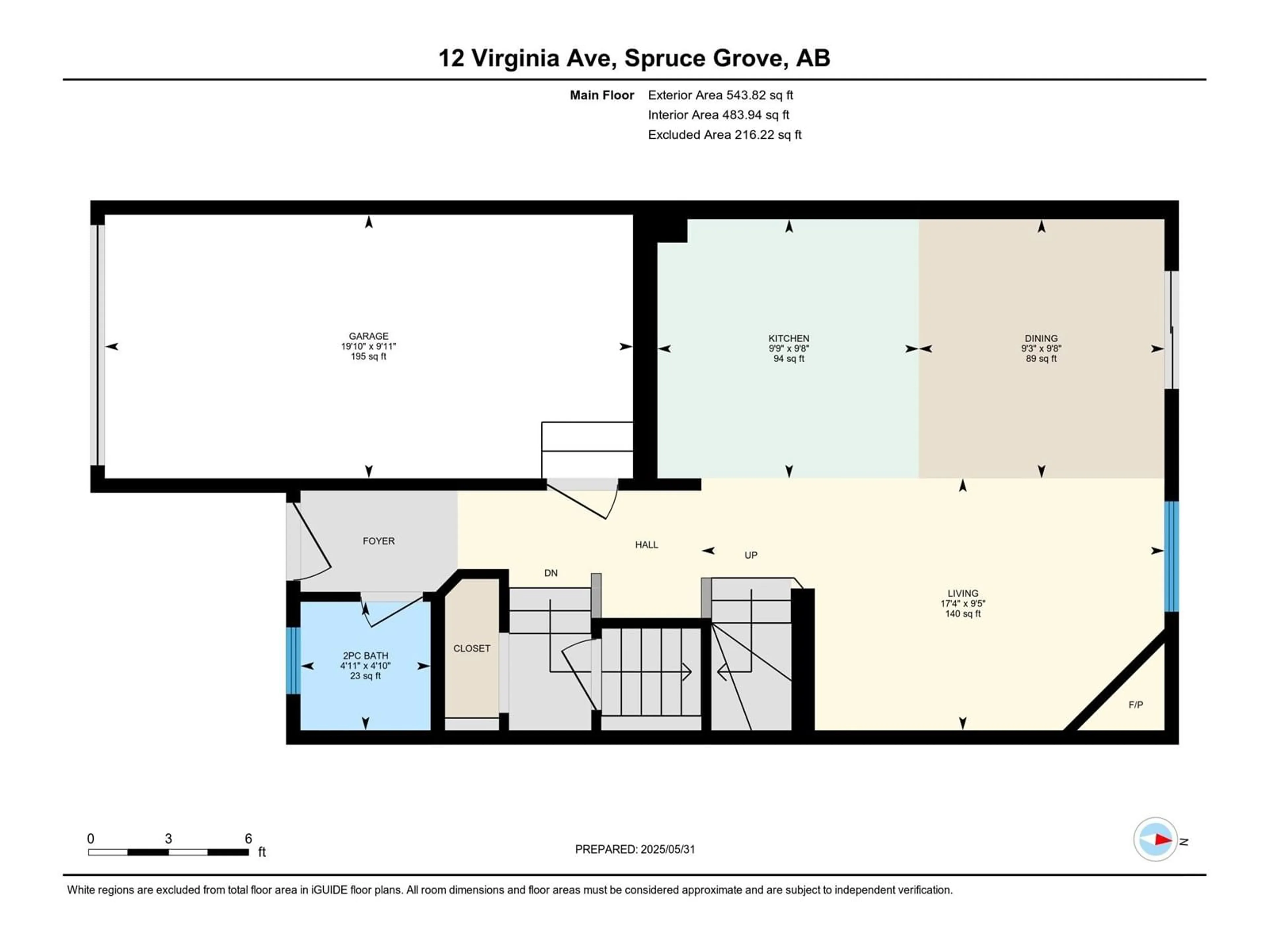 Floor plan for 12 VIRGINIA AV, Spruce Grove Alberta T7X4P6