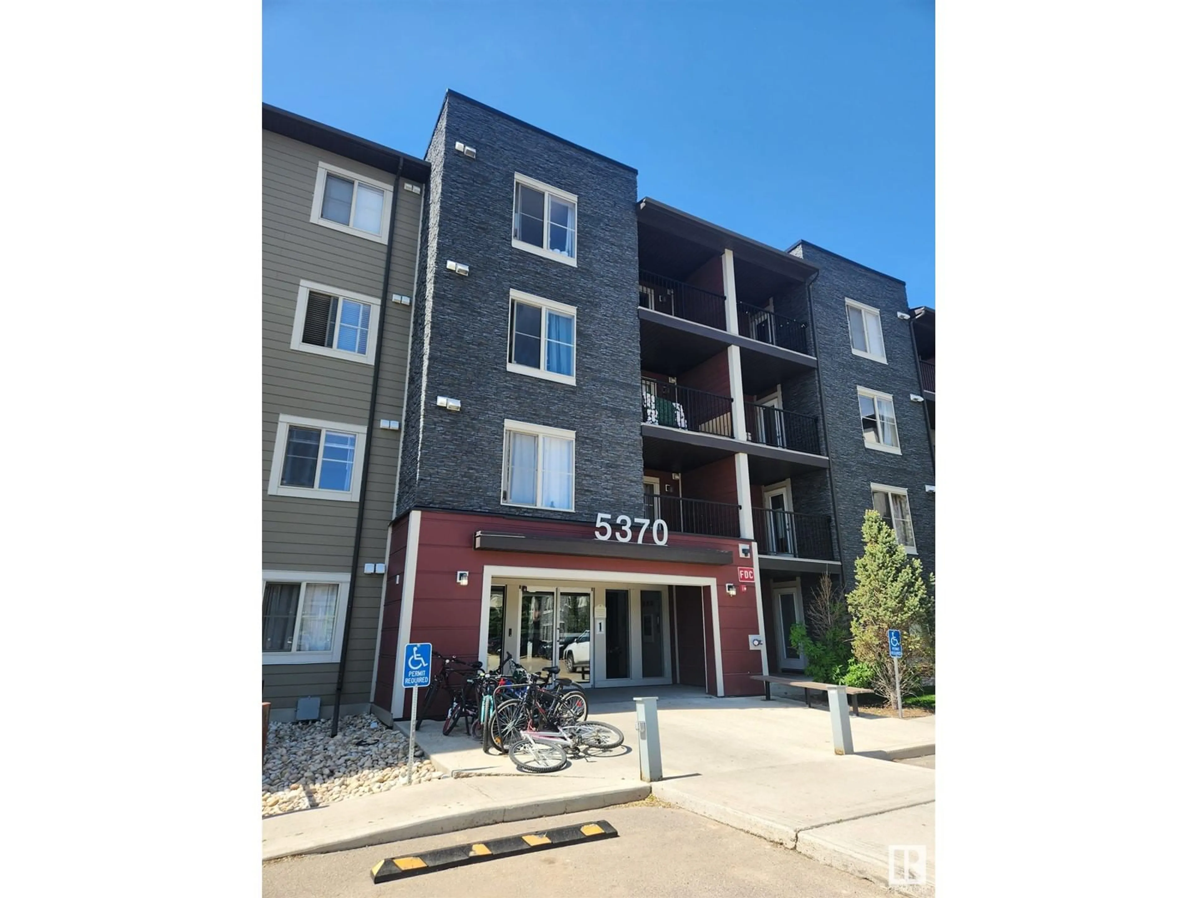 A pic from outside/outdoor area/front of a property/back of a property/a pic from drone, street for #107 - 5370 CHAPPELLE RD, Edmonton Alberta T6W3L5