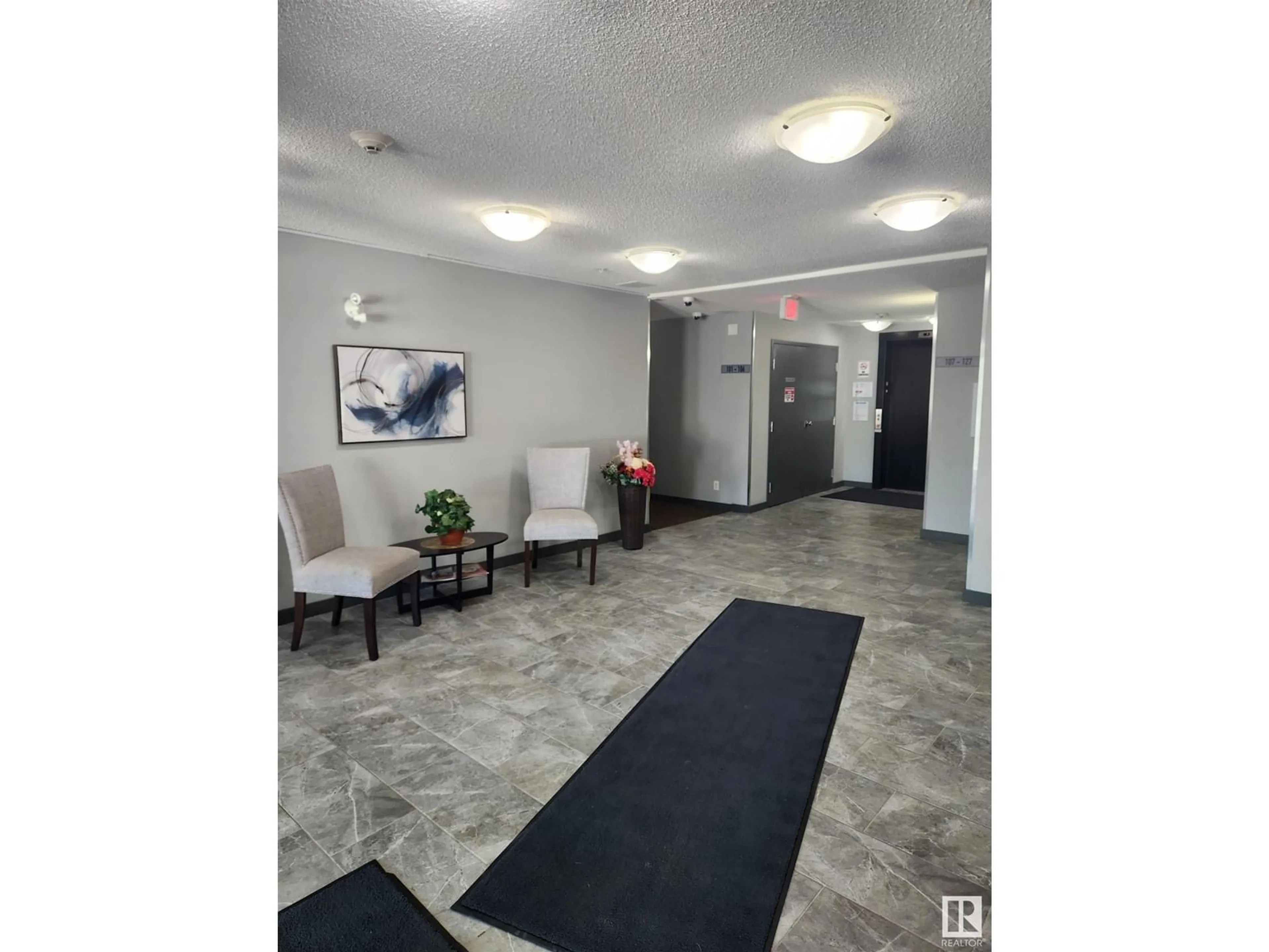 Indoor foyer for #107 - 5370 CHAPPELLE RD, Edmonton Alberta T6W3L5