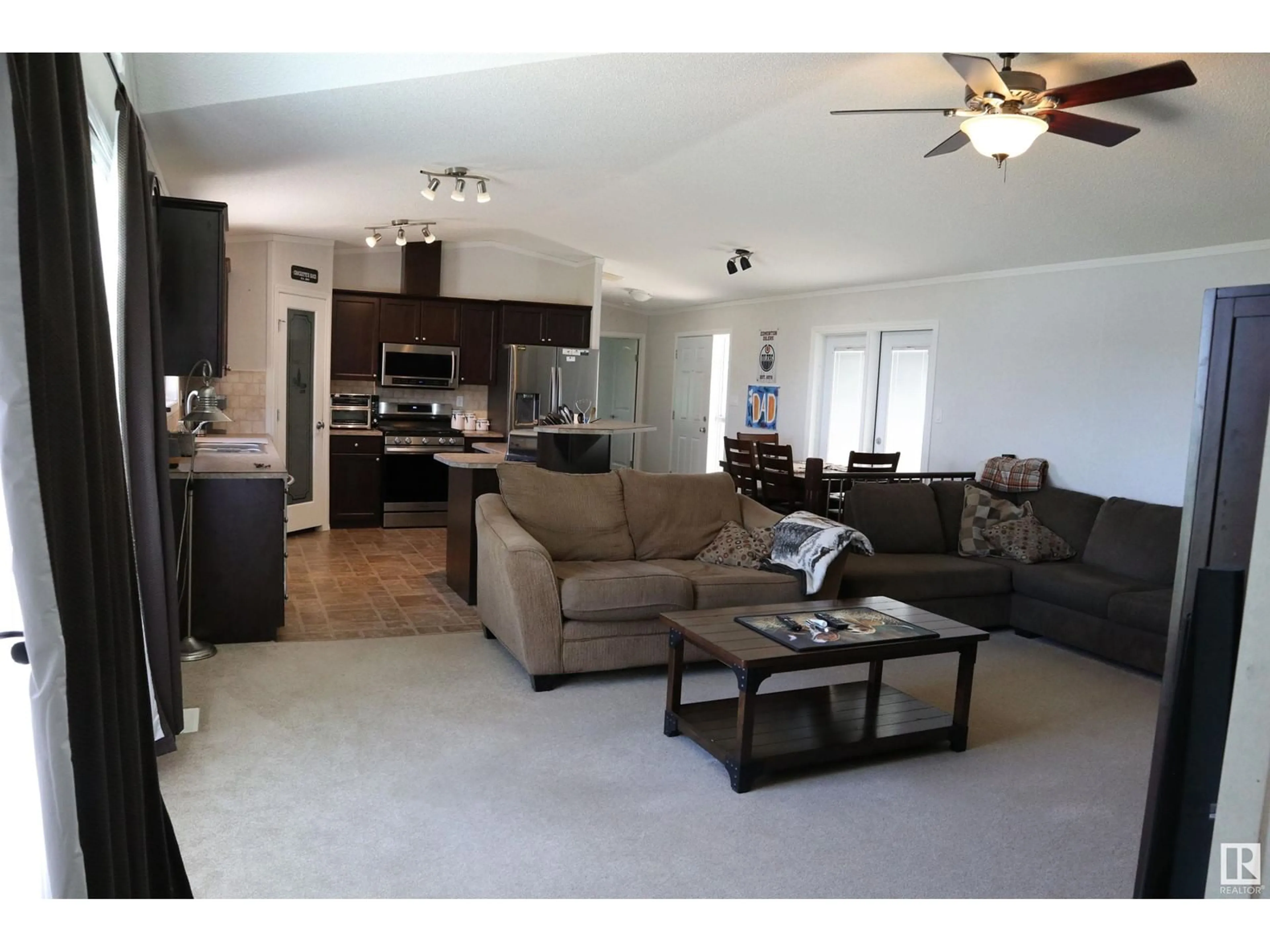 Living room with furniture, unknown for 5029 TWP ROAD 501, Rural Brazeau County Alberta T0C1W0