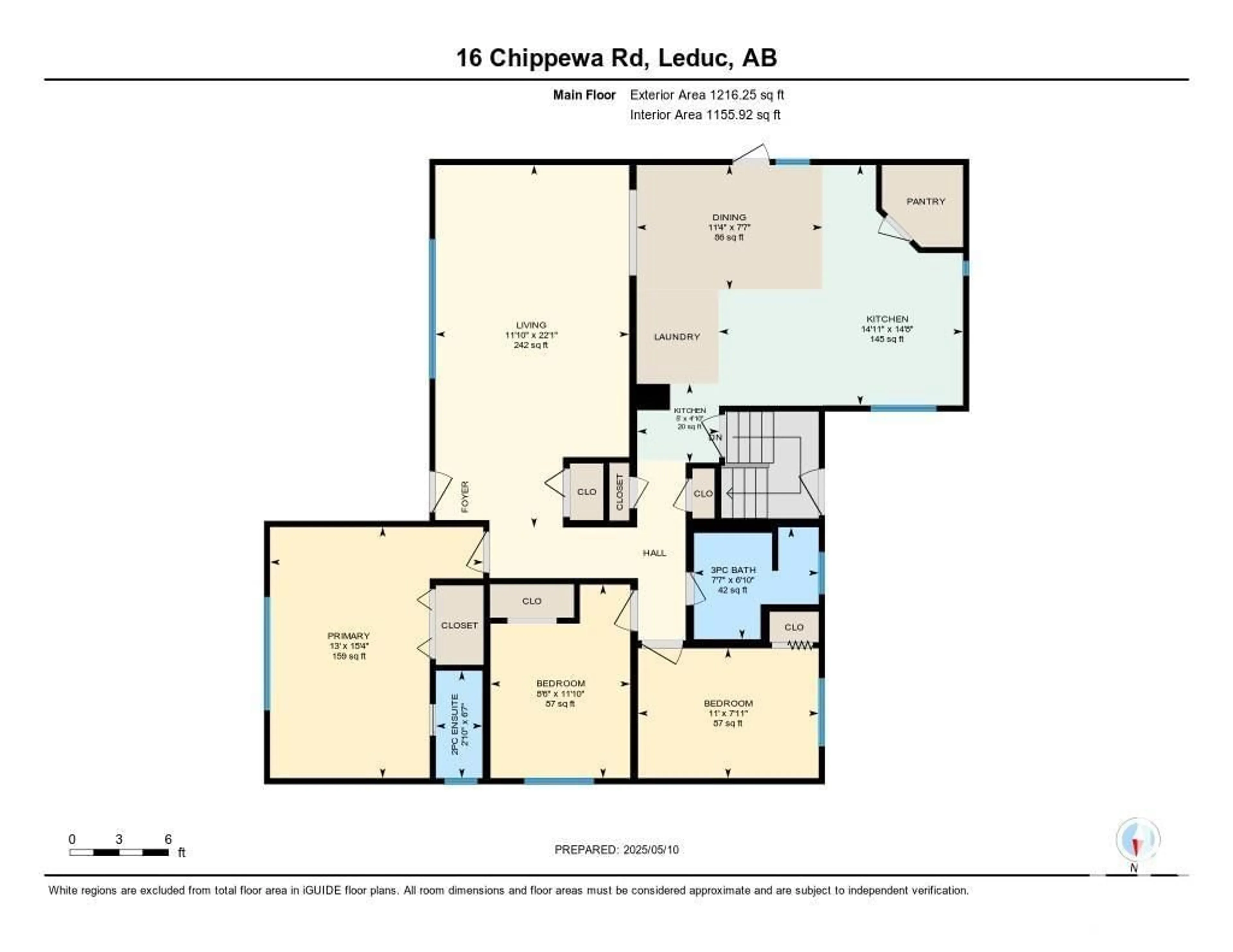 Floor plan for 16 CHIPPAWA RD, Leduc Alberta T9E4M8