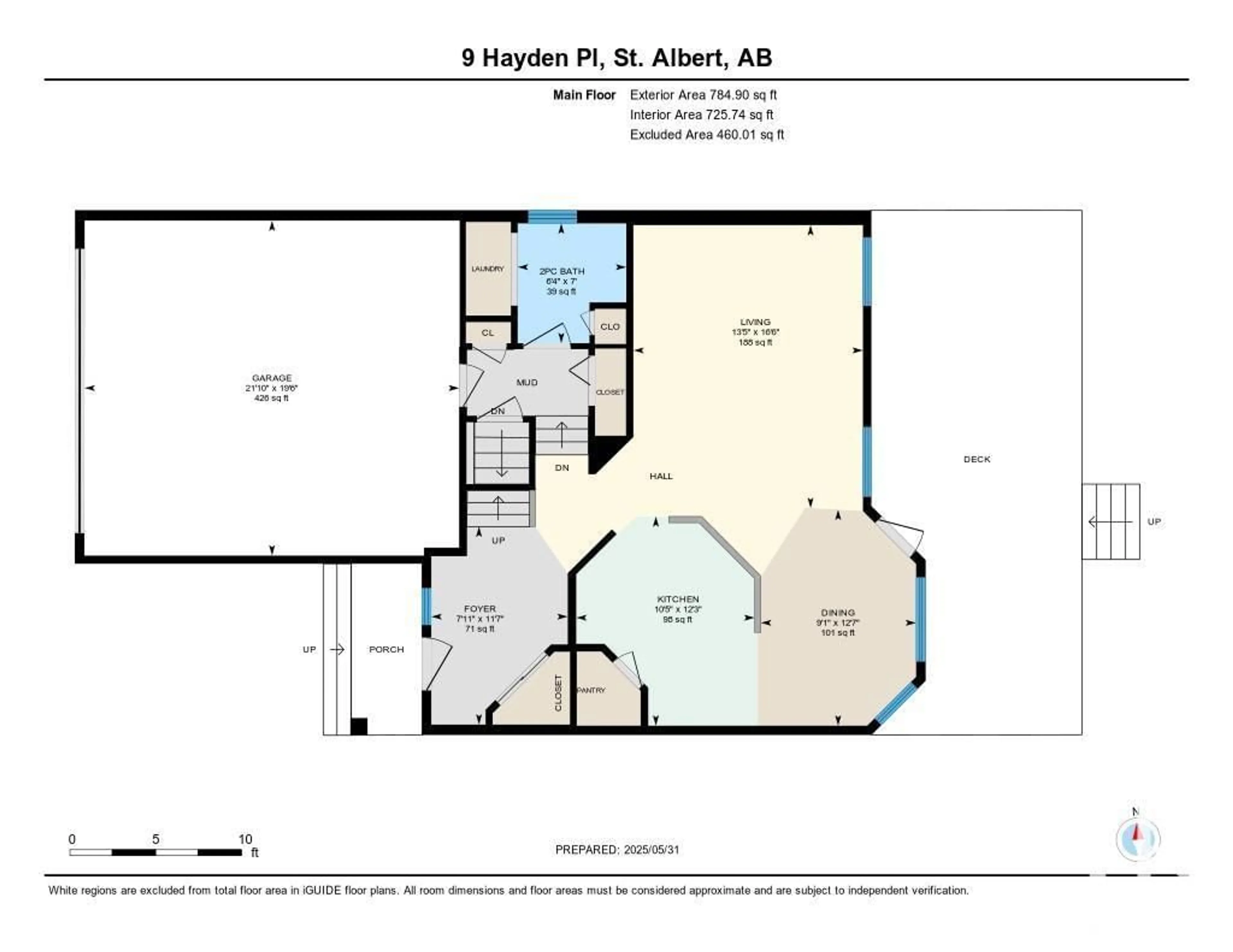 Floor plan for 9 HAYDEN PL, St. Albert Alberta T8N6V1