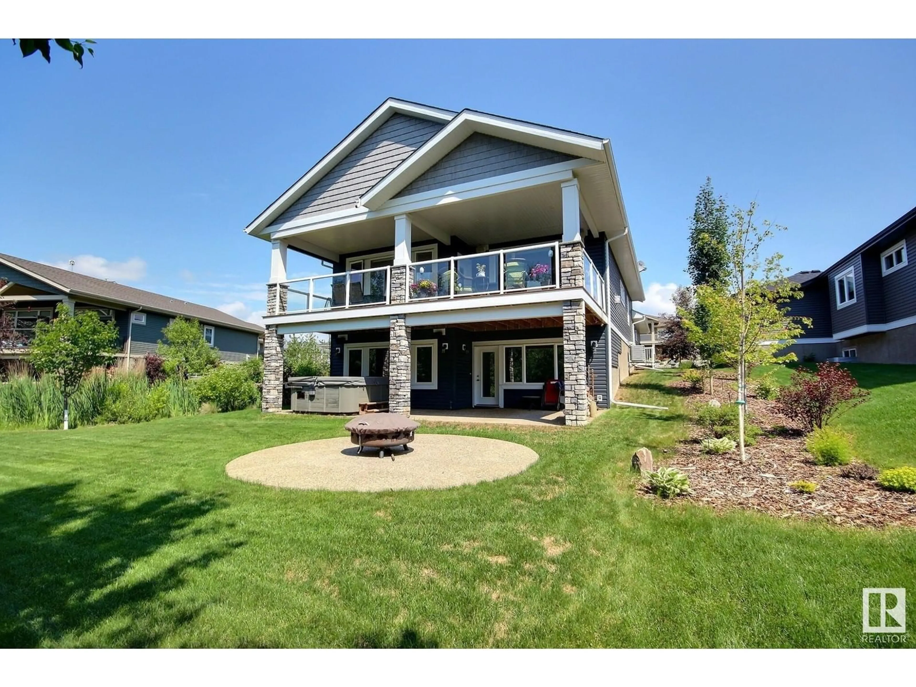 Patio, water/lake/river/ocean view for 55101 - 539 STE. ANNE TR, Rural Lac Ste. Anne County Alberta T0E1A1