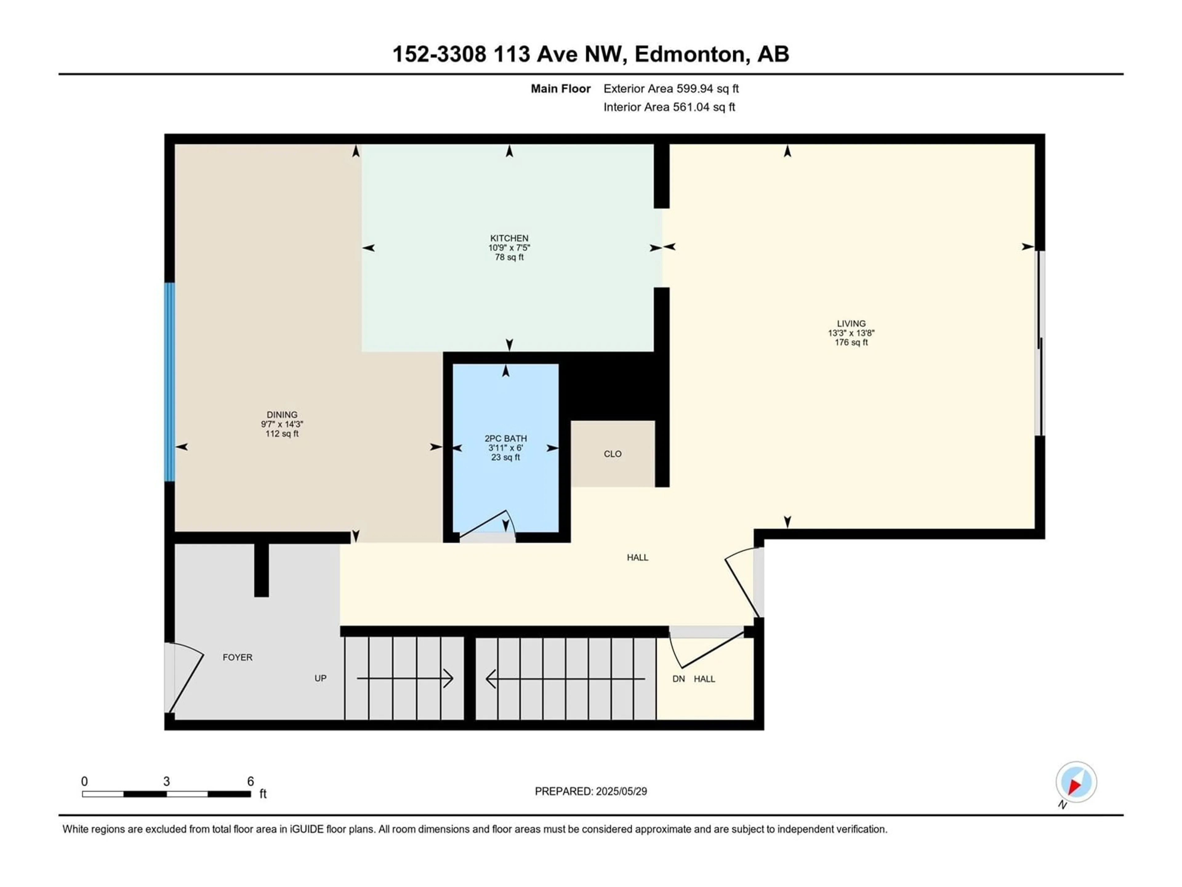 Floor plan for #152 - 3308 113 AV, Edmonton Alberta T5W5J8