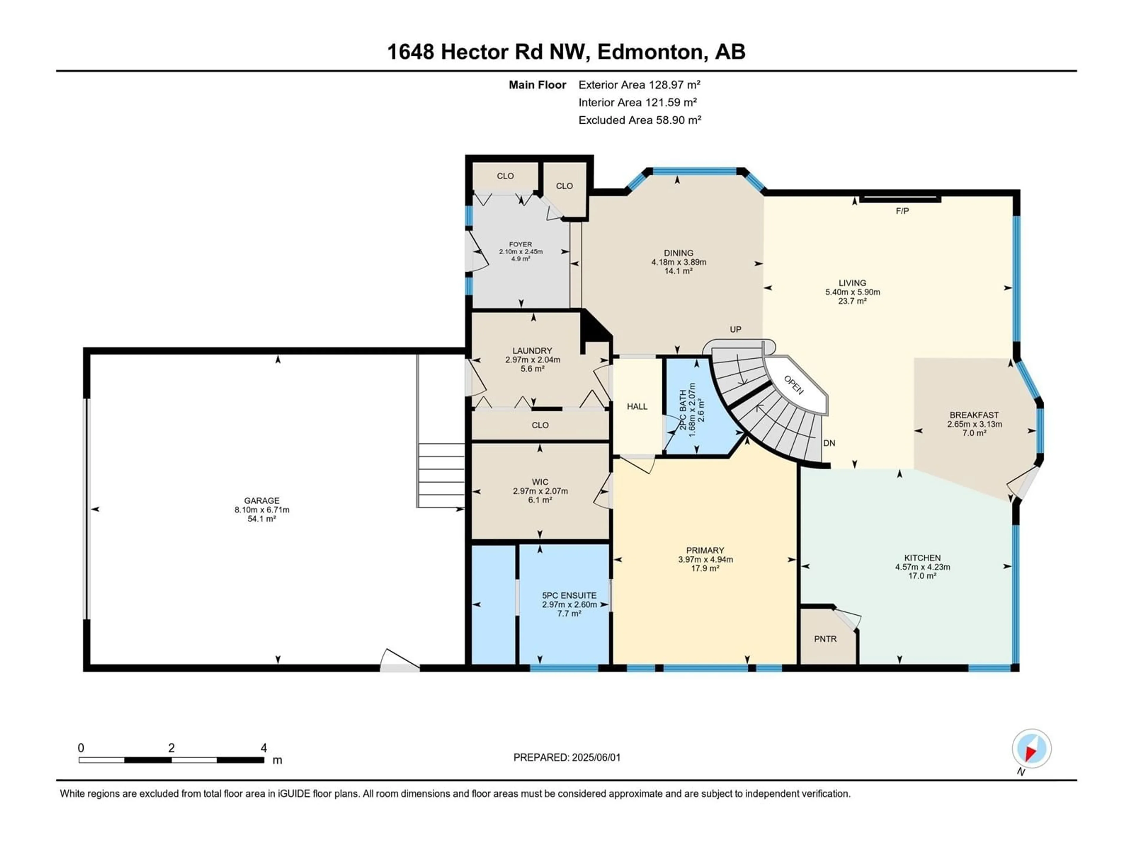 Floor plan for 1648 HECTOR RD, Edmonton Alberta T6R3G9