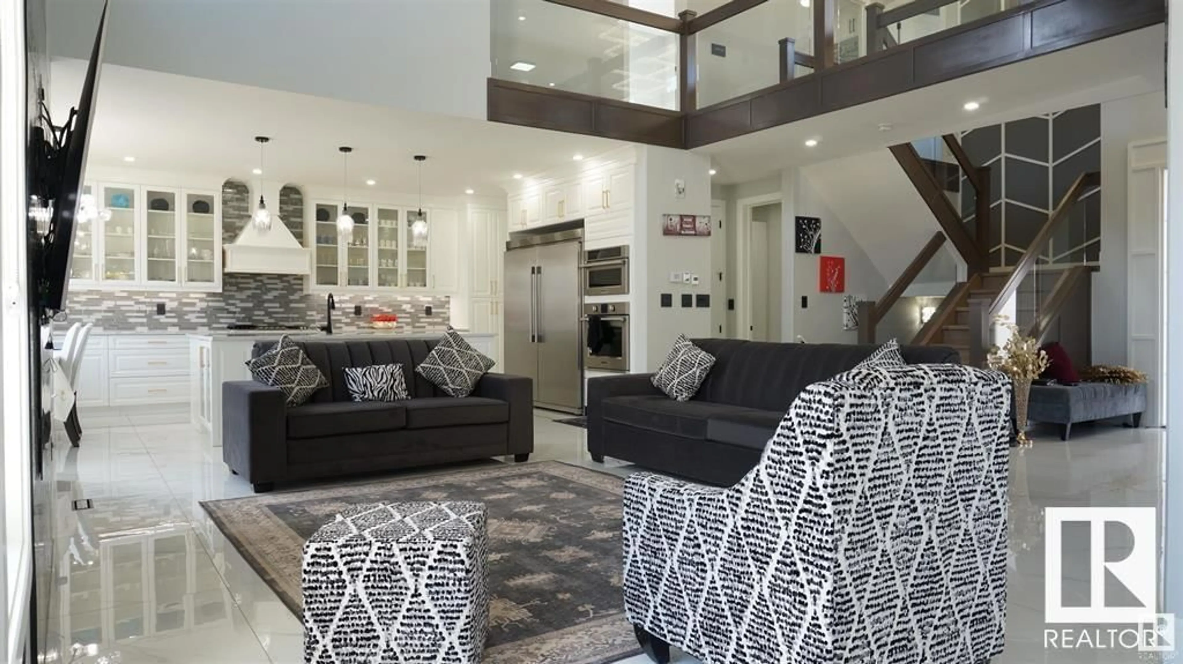 Living room with furniture, unknown for SW - 707 180 ST, Edmonton Alberta T6W2S8