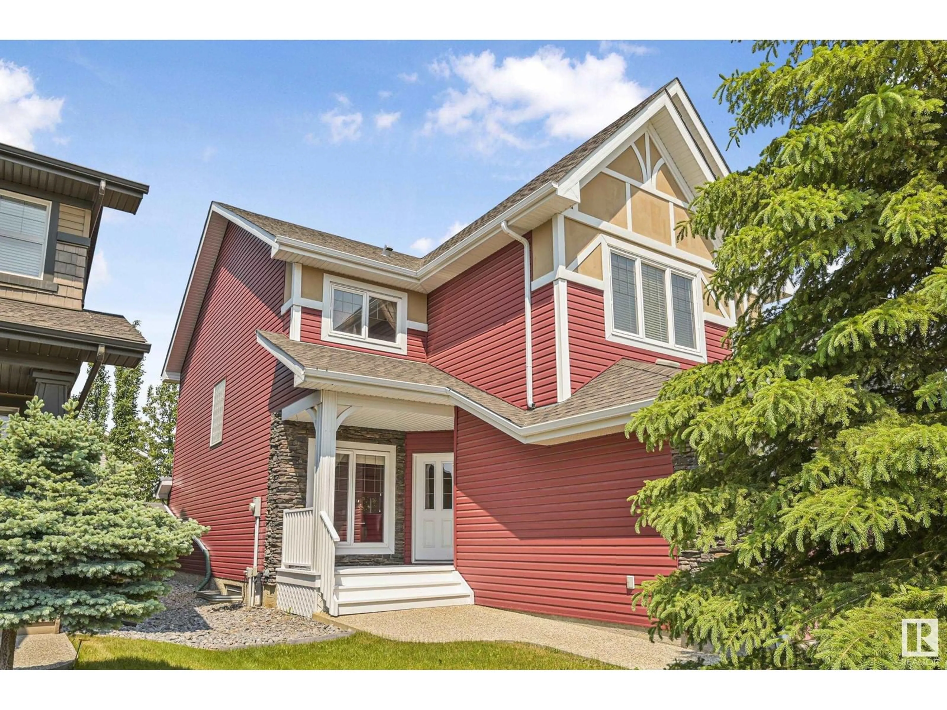 Home with brick exterior material, street for 100 ELLINGTON CR, St. Albert Alberta T8N4C6