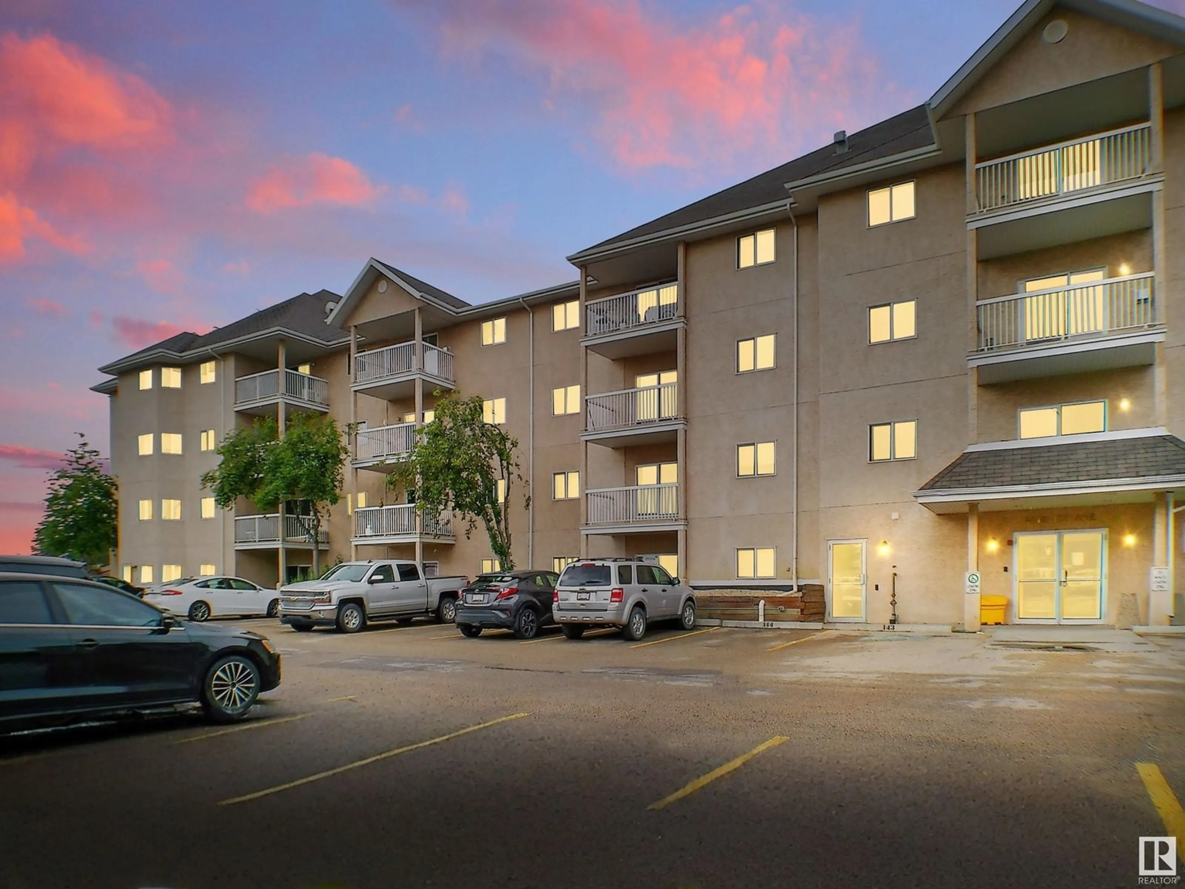 Patio, building for #330 - 4210 139 AV NW, Edmonton Alberta T5Y2W6