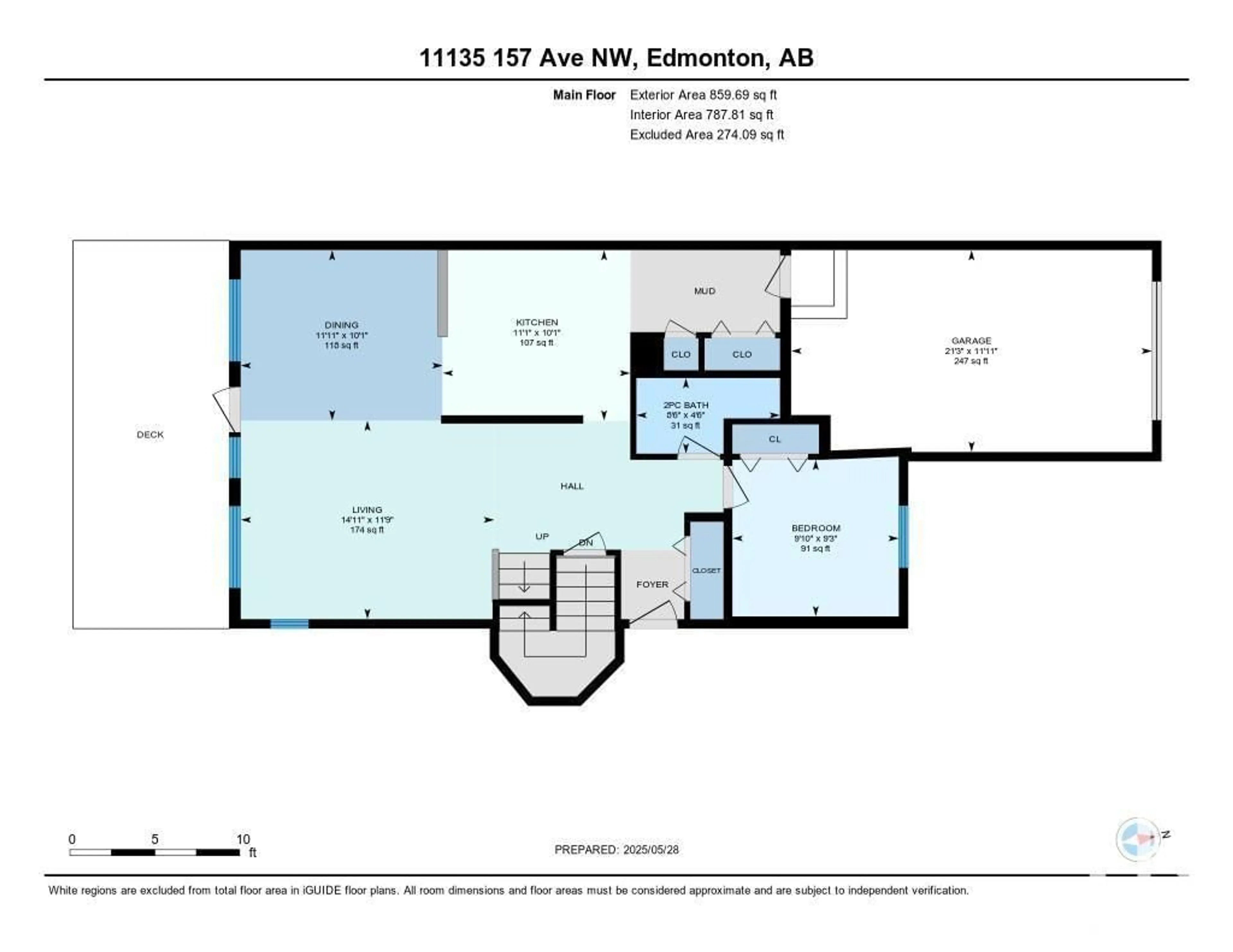 Floor plan for NW - 11135 157 AV, Edmonton Alberta T5X4V1