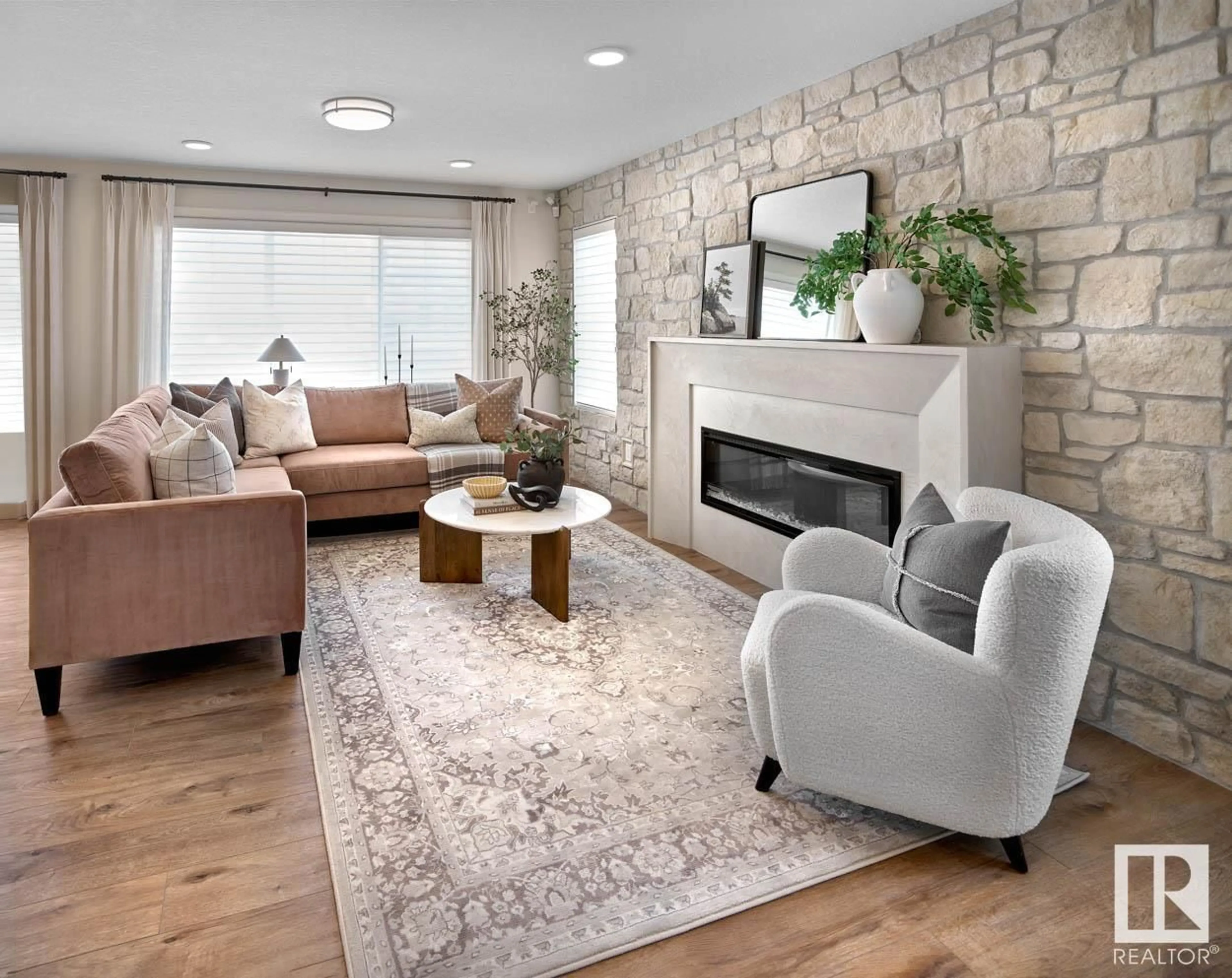 Living room with furniture, unknown for 53 19904 31 AV NW, Edmonton Alberta T6M1N7