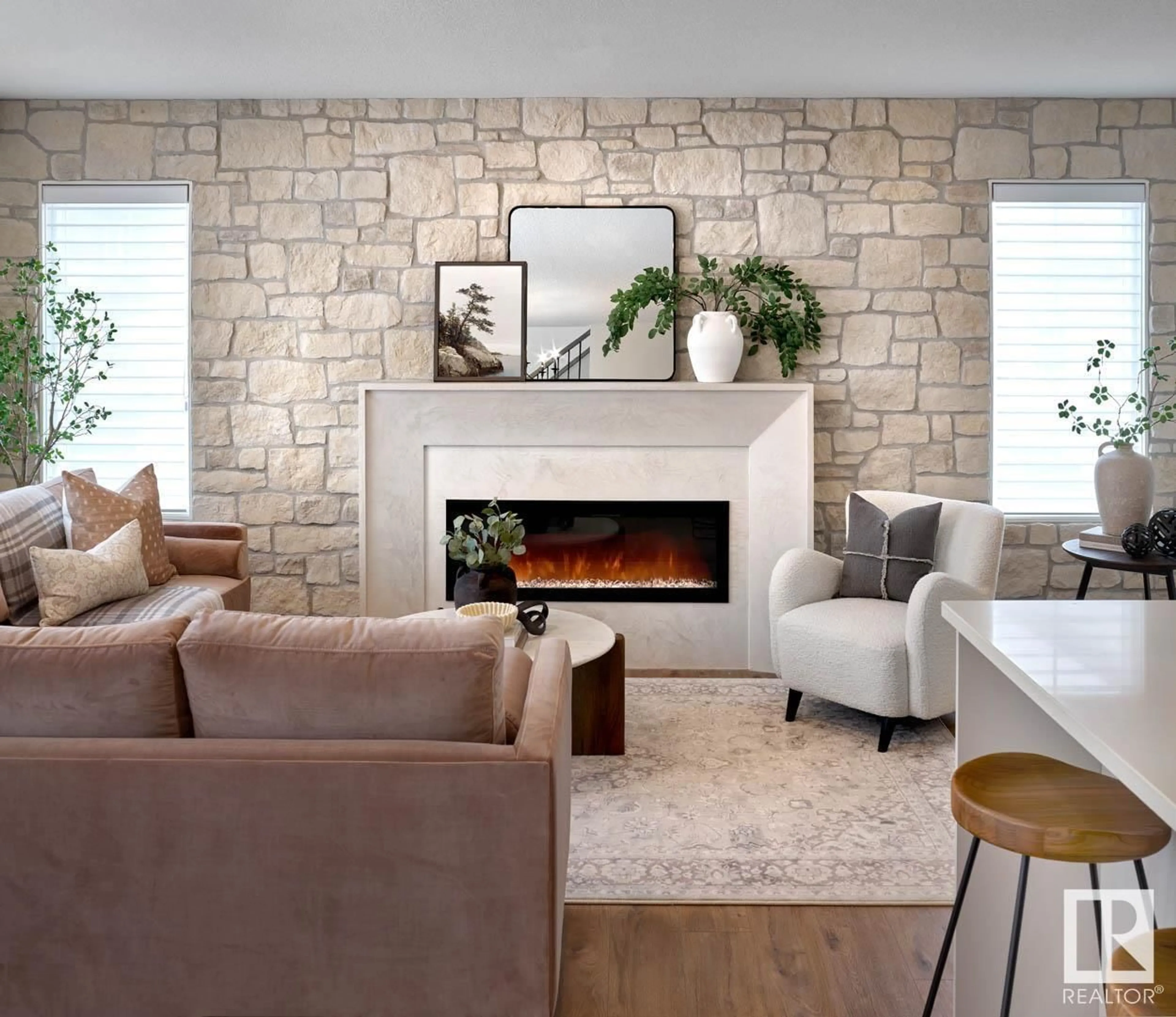 Living room with furniture, unknown for 53 19904 31 AV NW, Edmonton Alberta T6M1N7