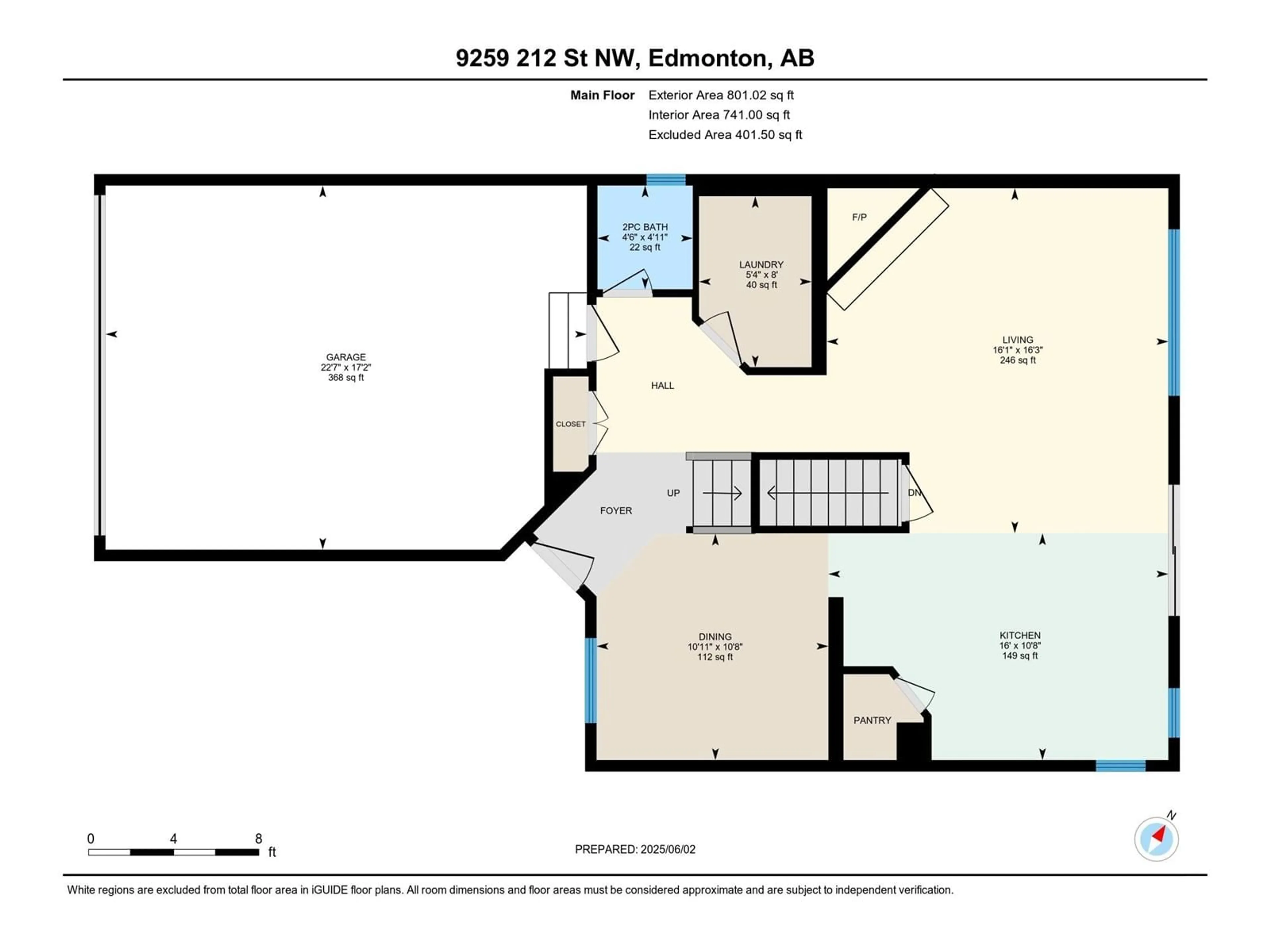 Floor plan for NW - 9259 212 ST, Edmonton Alberta T5T6Z2