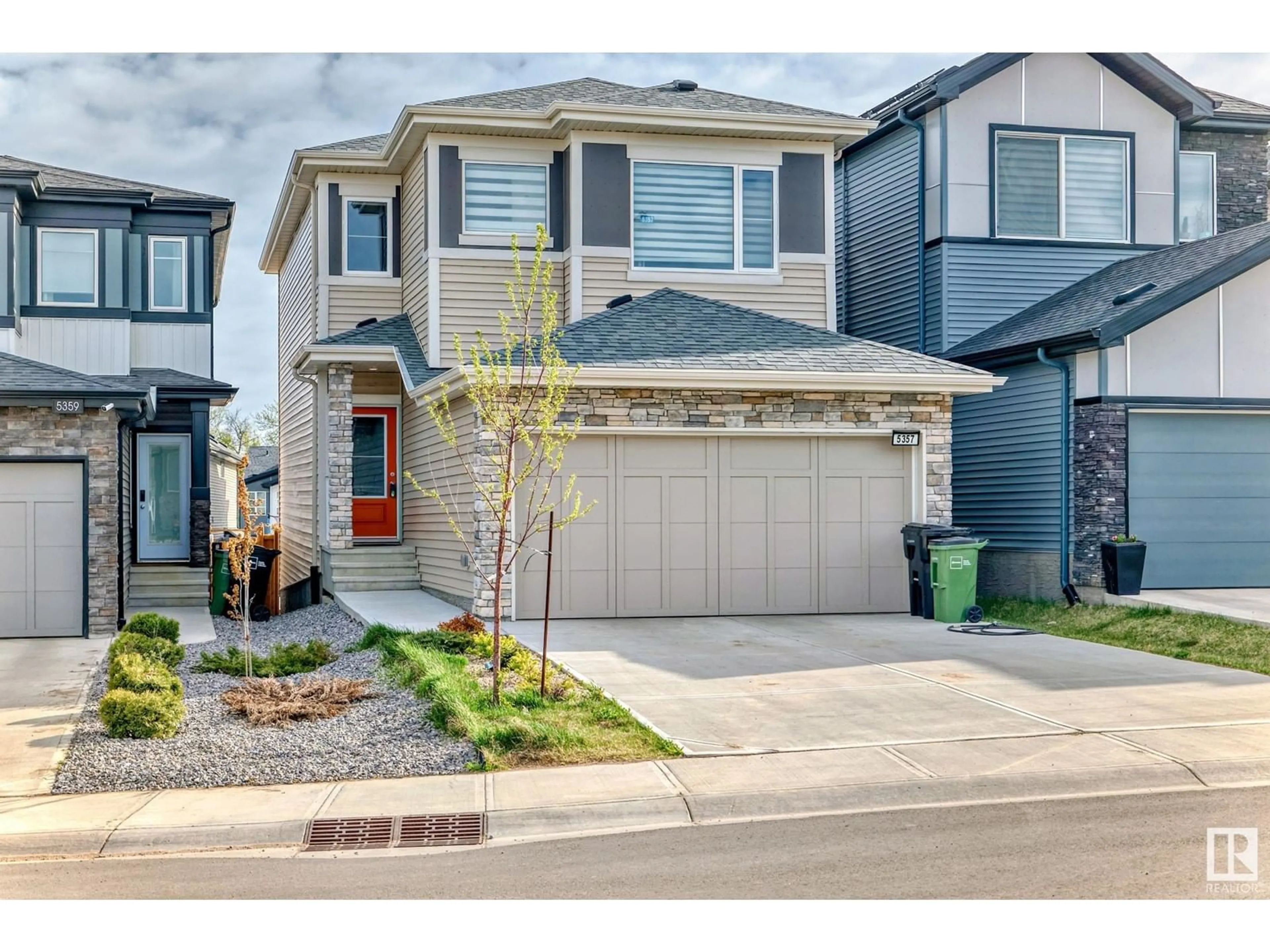 Home with brick exterior material, street for 5357 LARK LANDING LD, Edmonton Alberta T5S0S2