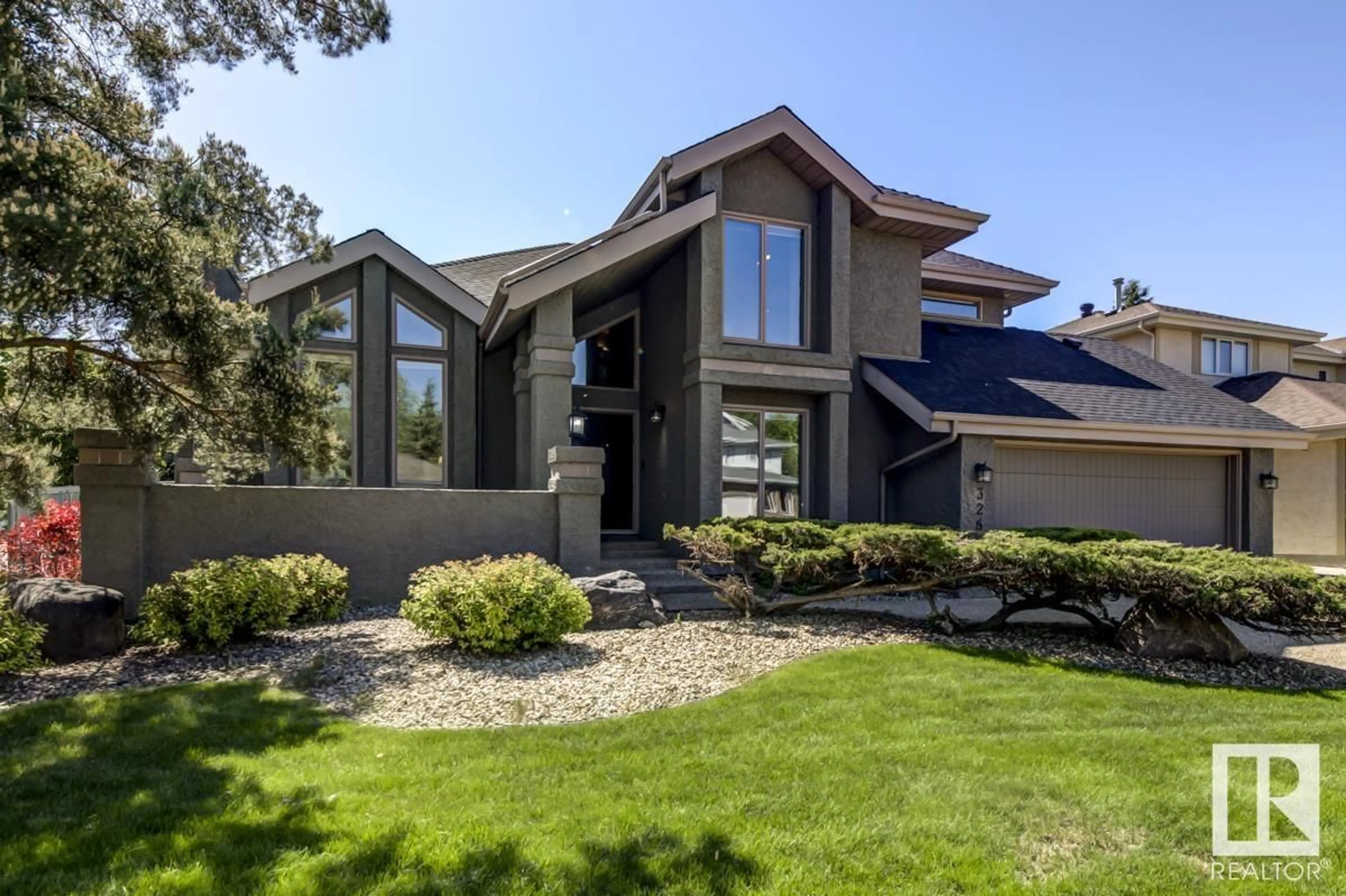 Home with brick exterior material, street for 326 WOLF RIDGE PT, Edmonton Alberta T5T5R7