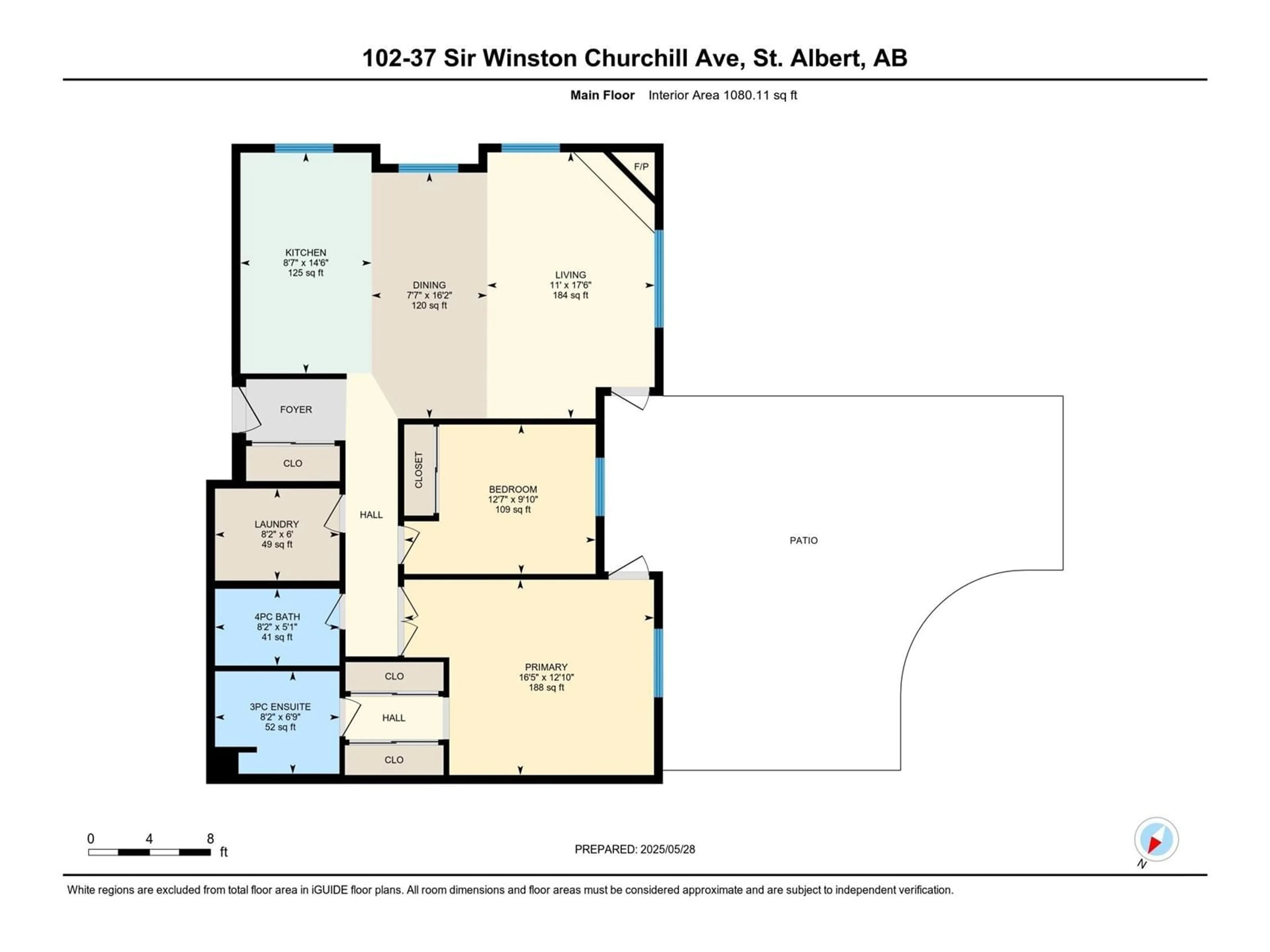 Floor plan for 102 - 102 SIR WINSTON CHURCHILL AV, St. Albert Alberta T8N0G3