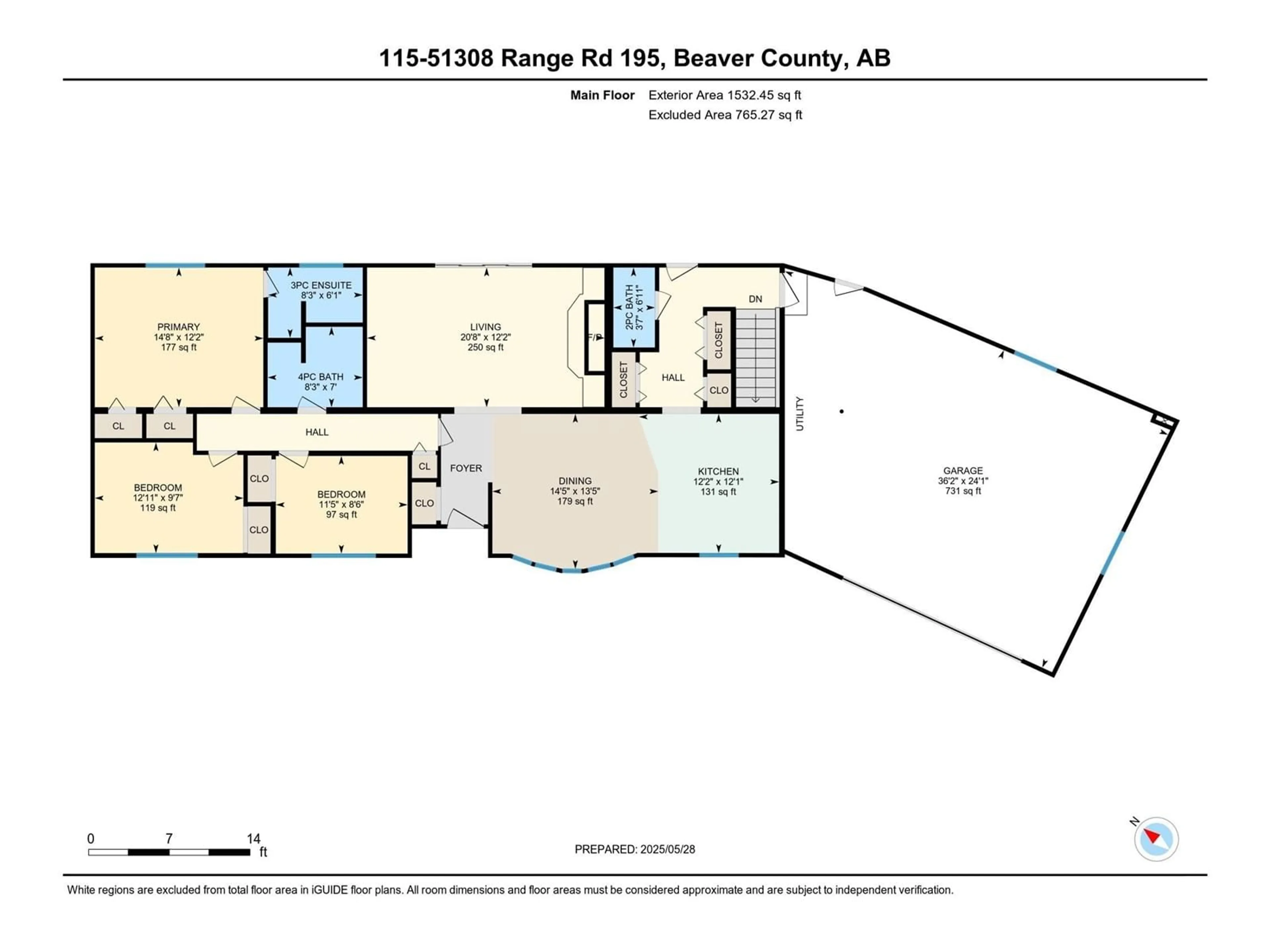 Floor plan for #115 - 51308 RANGE RD 195, Rural Beaver County Alberta T0B4J1
