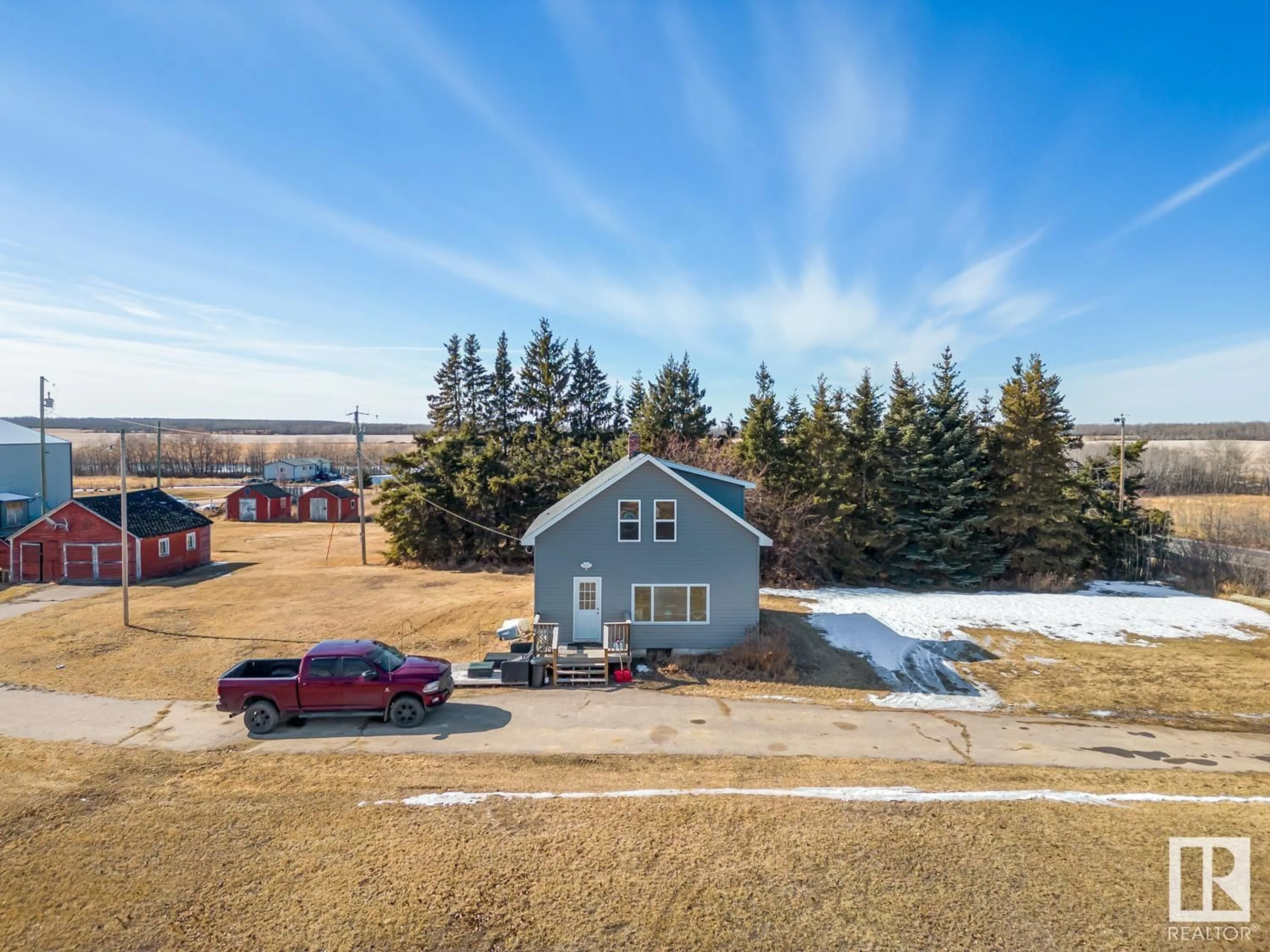 A pic from outside/outdoor area/front of a property/back of a property/a pic from drone, unknown for 46127 TWP RD 610, Rural Bonnyville M.D. Alberta T9N2J6