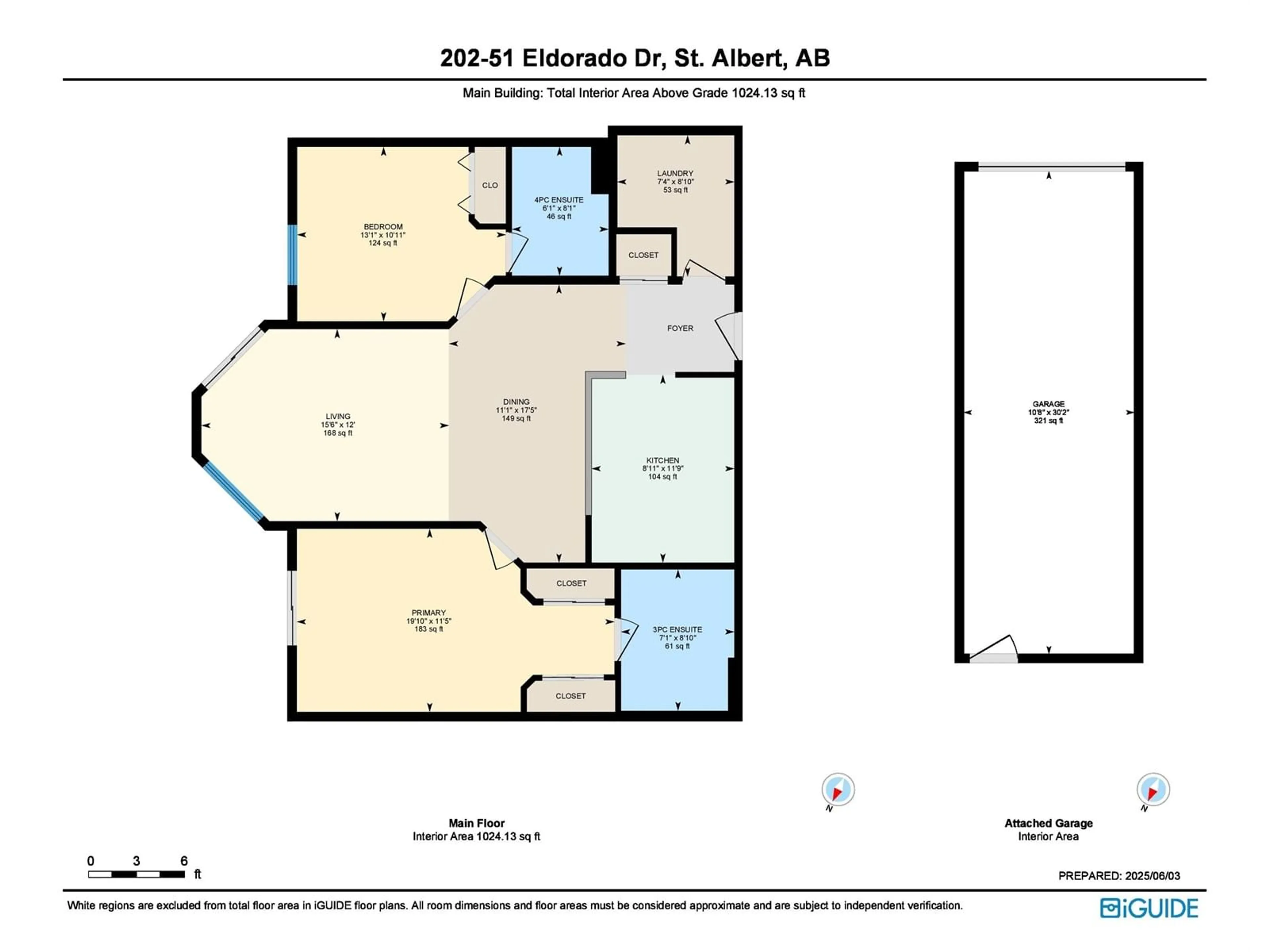 Floor plan for 202 - 51 ELDORADO DR, St. Albert Alberta T8N7E3