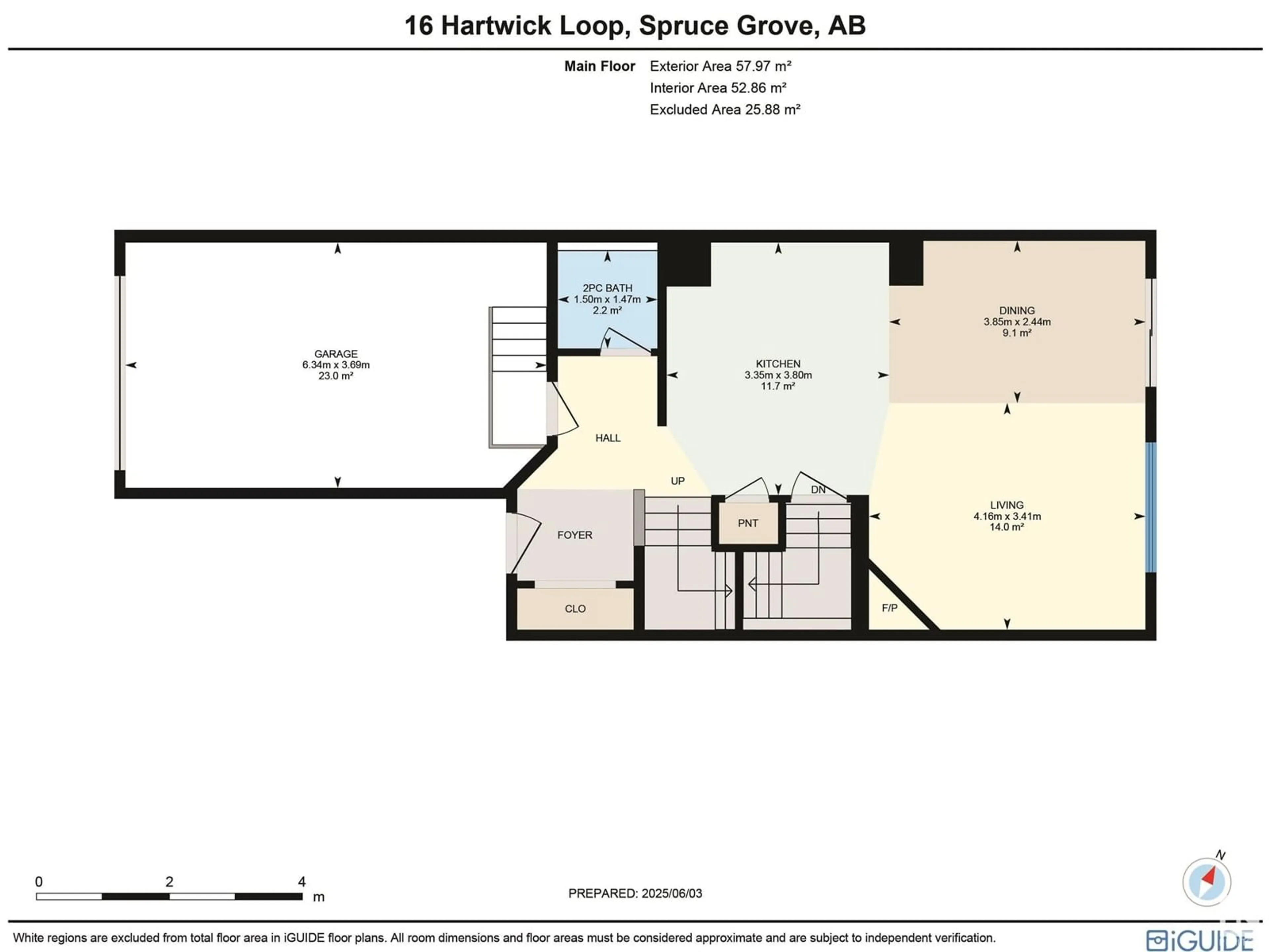 Floor plan for 16 HARTWICK LO, Spruce Grove Alberta T7X0A5
