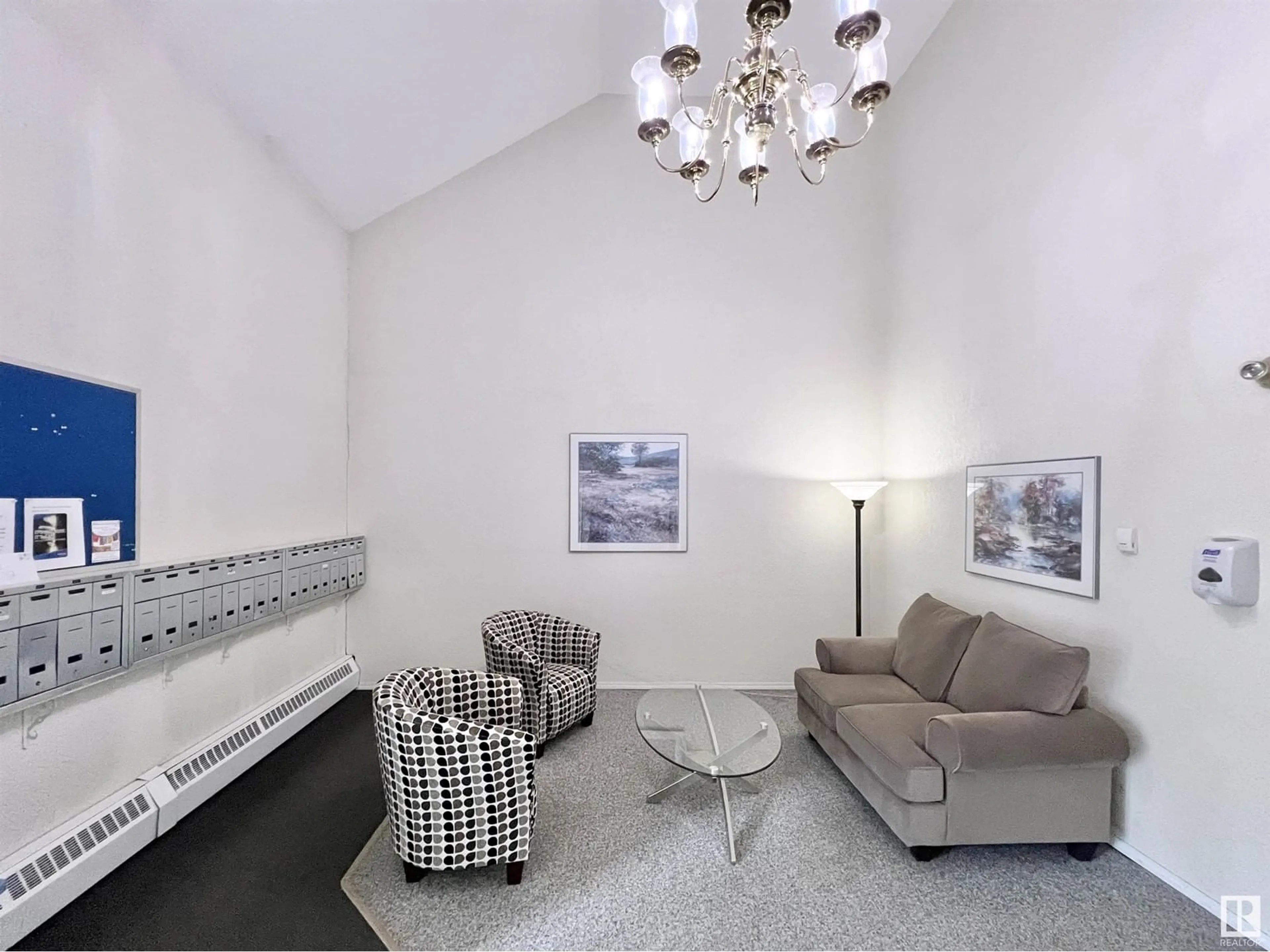 Living room with furniture, unknown for #402 - 11020 19 AV, Edmonton Alberta T6J9P5