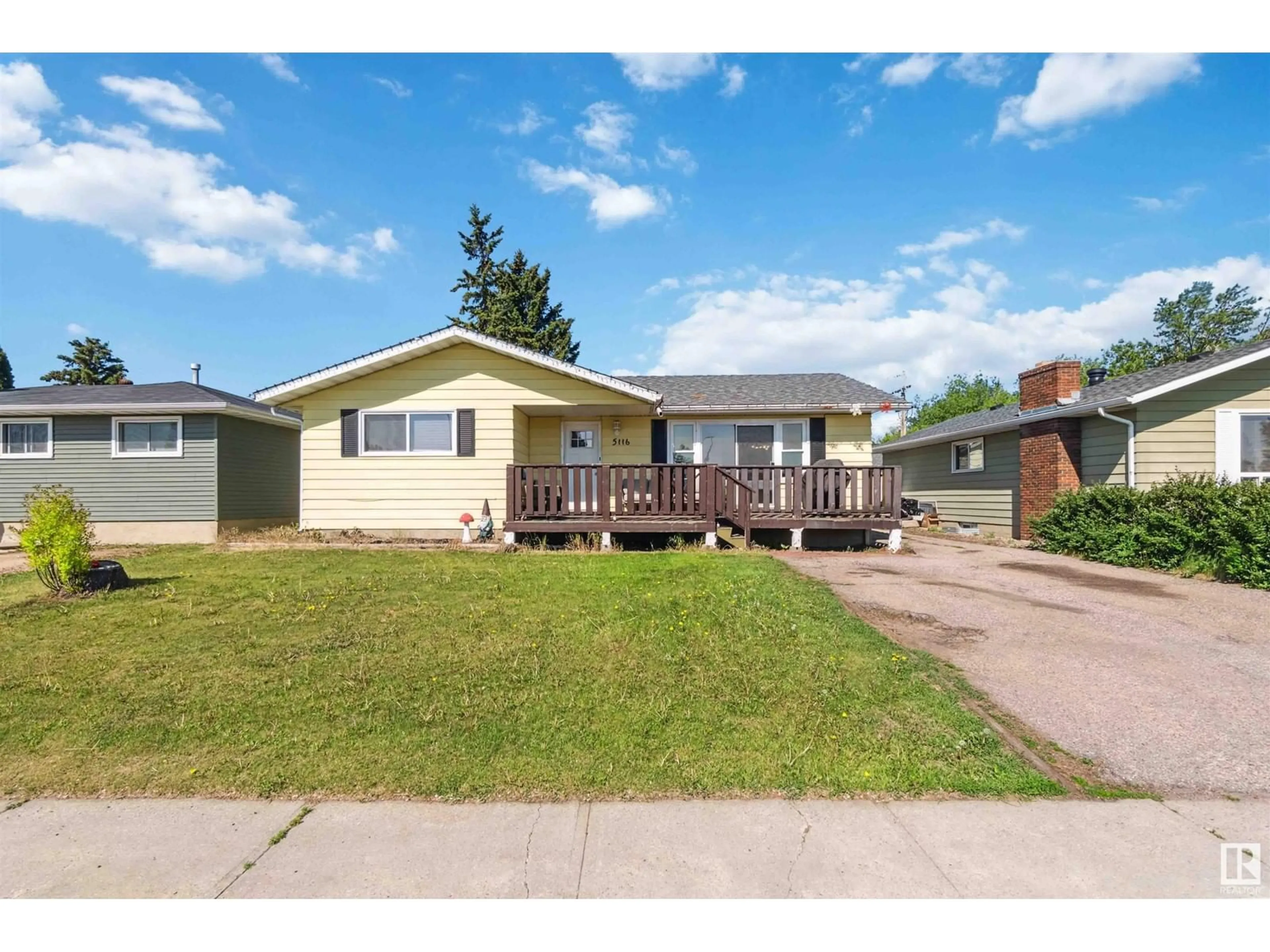 Home with vinyl exterior material, street for 5116 59 ST, Redwater Alberta T0A2W0