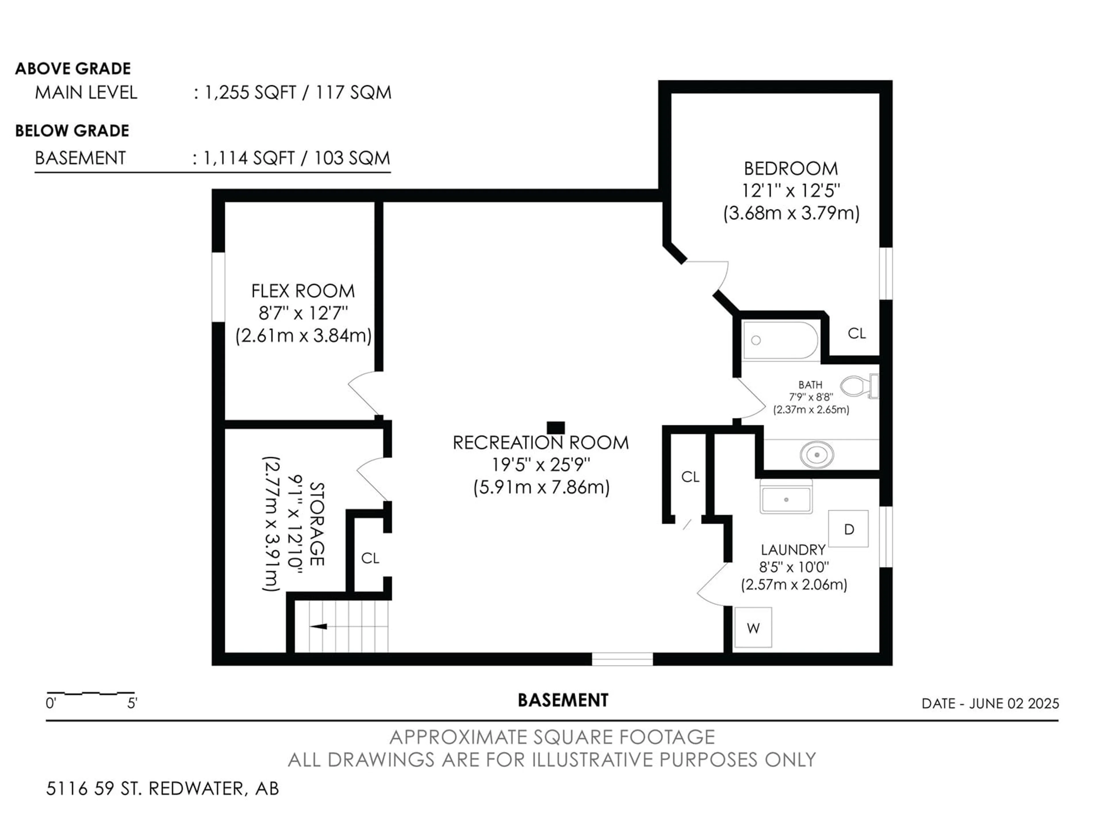 Floor plan for 5116 59 ST, Redwater Alberta T0A2W0