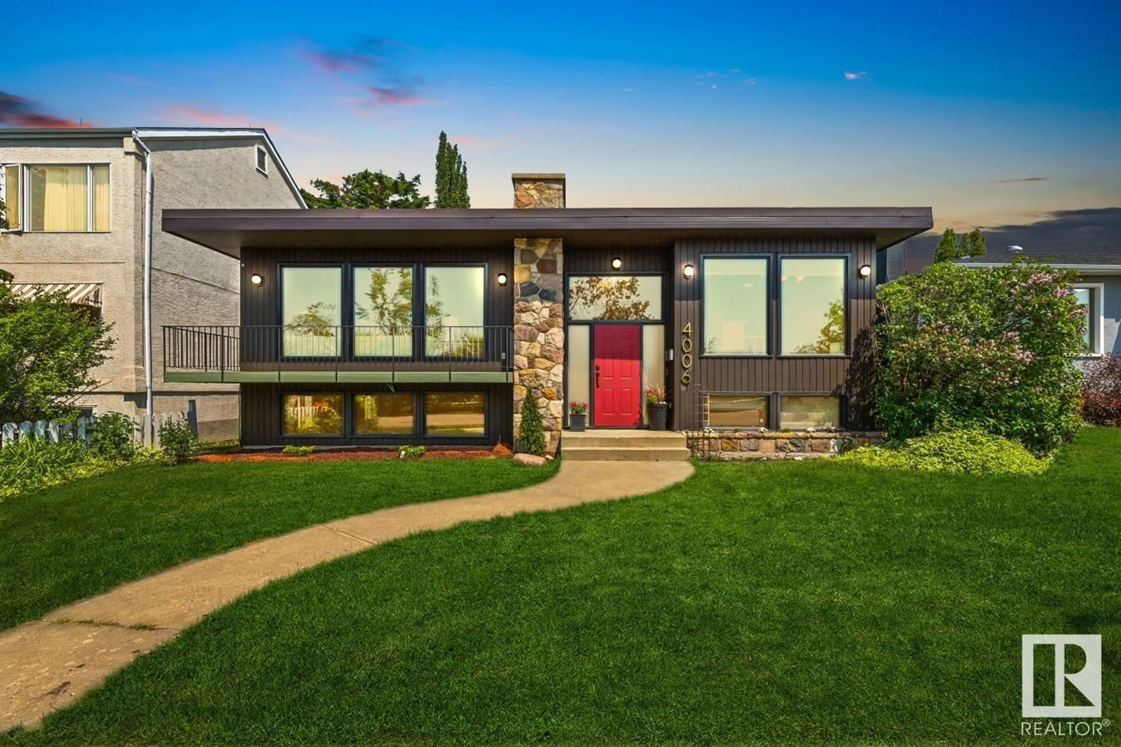 Home with brick exterior material, street for NW - 4006 ADA BV, Edmonton Alberta T5W4M5