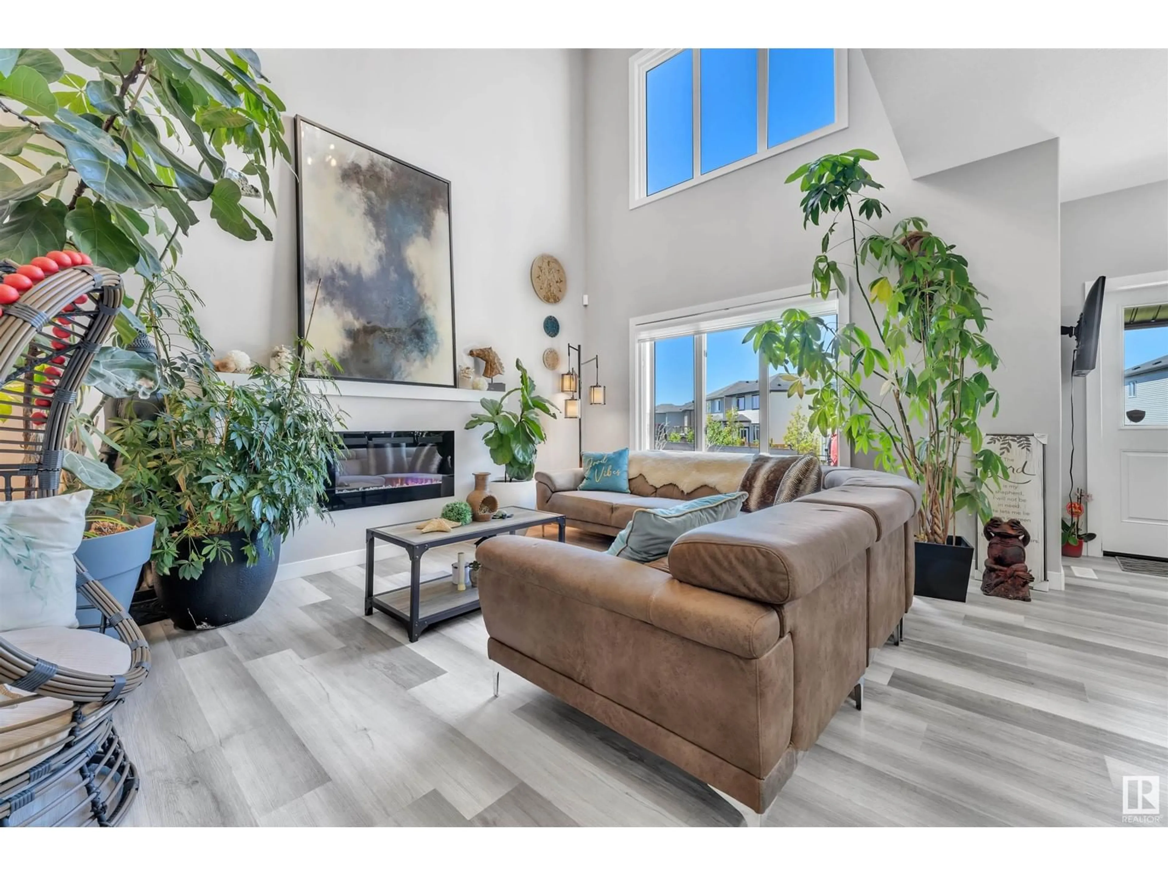 Living room with furniture, unknown for SW SW - 9349 COOPER BN, Edmonton Alberta T6W4M4