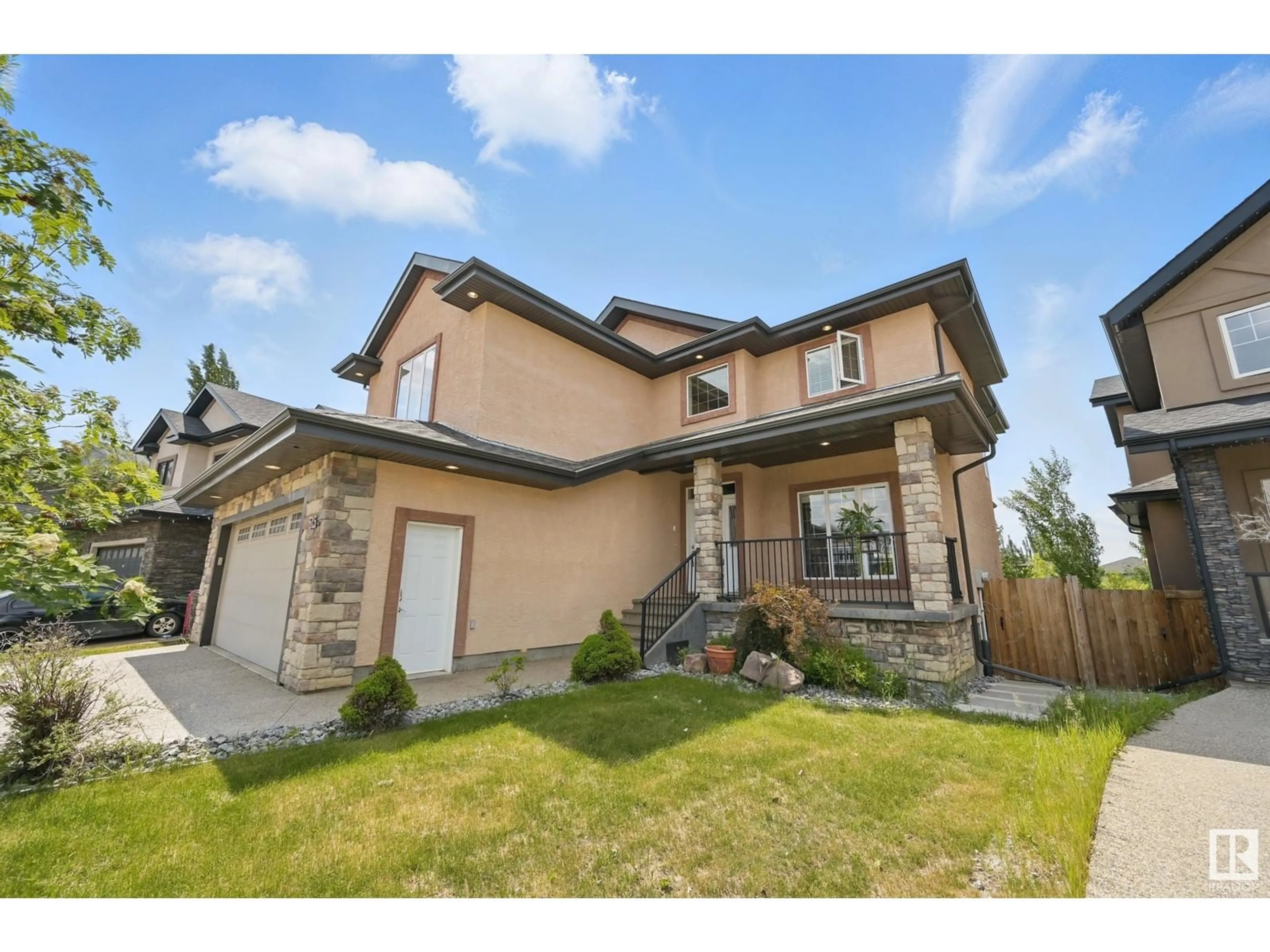 Home with brick exterior material, street for 515 CALLAGHAN PT, Edmonton Alberta T6W0G4