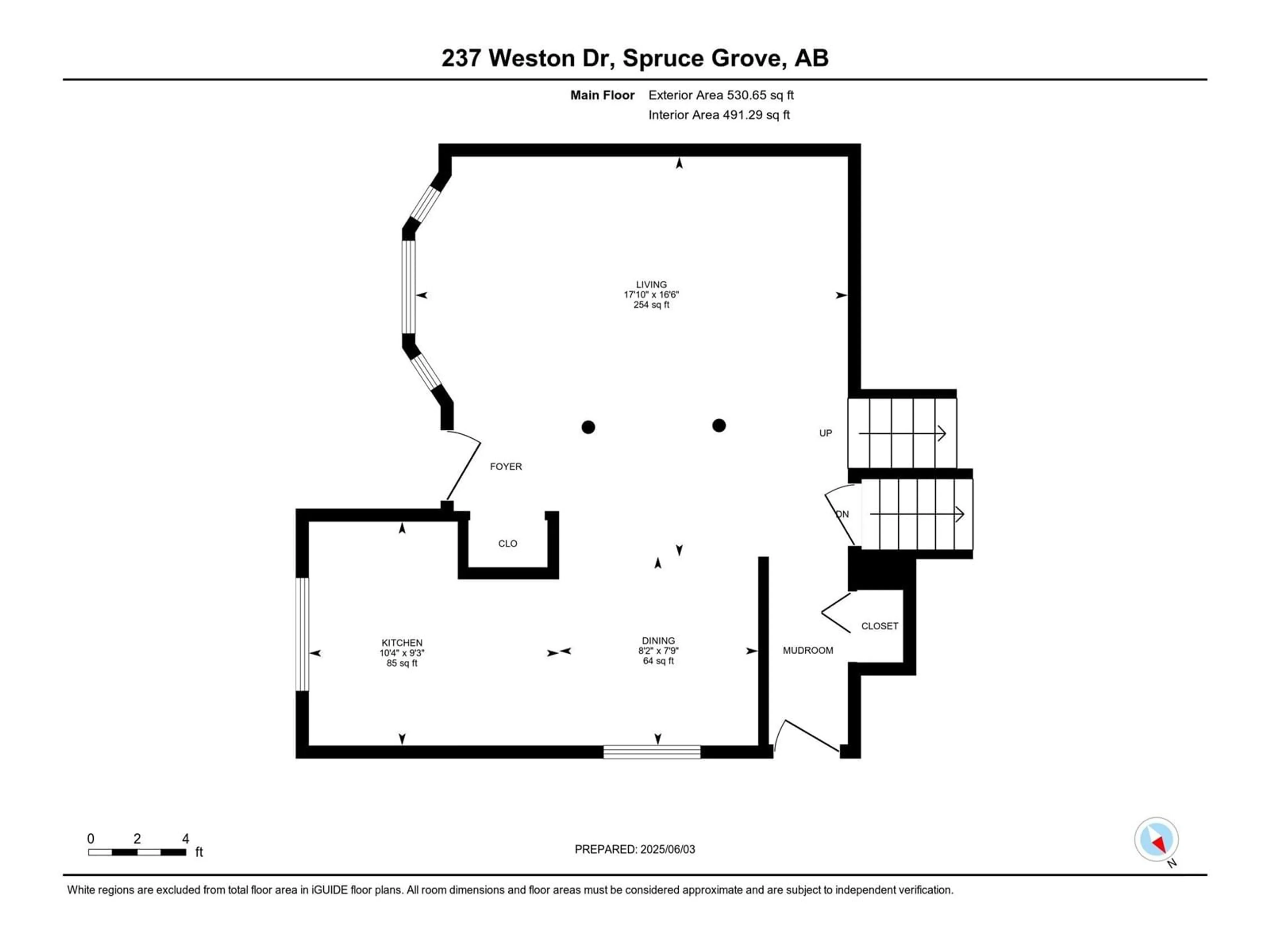 Floor plan for 237 WESTON DR, Spruce Grove Alberta T7X1T6