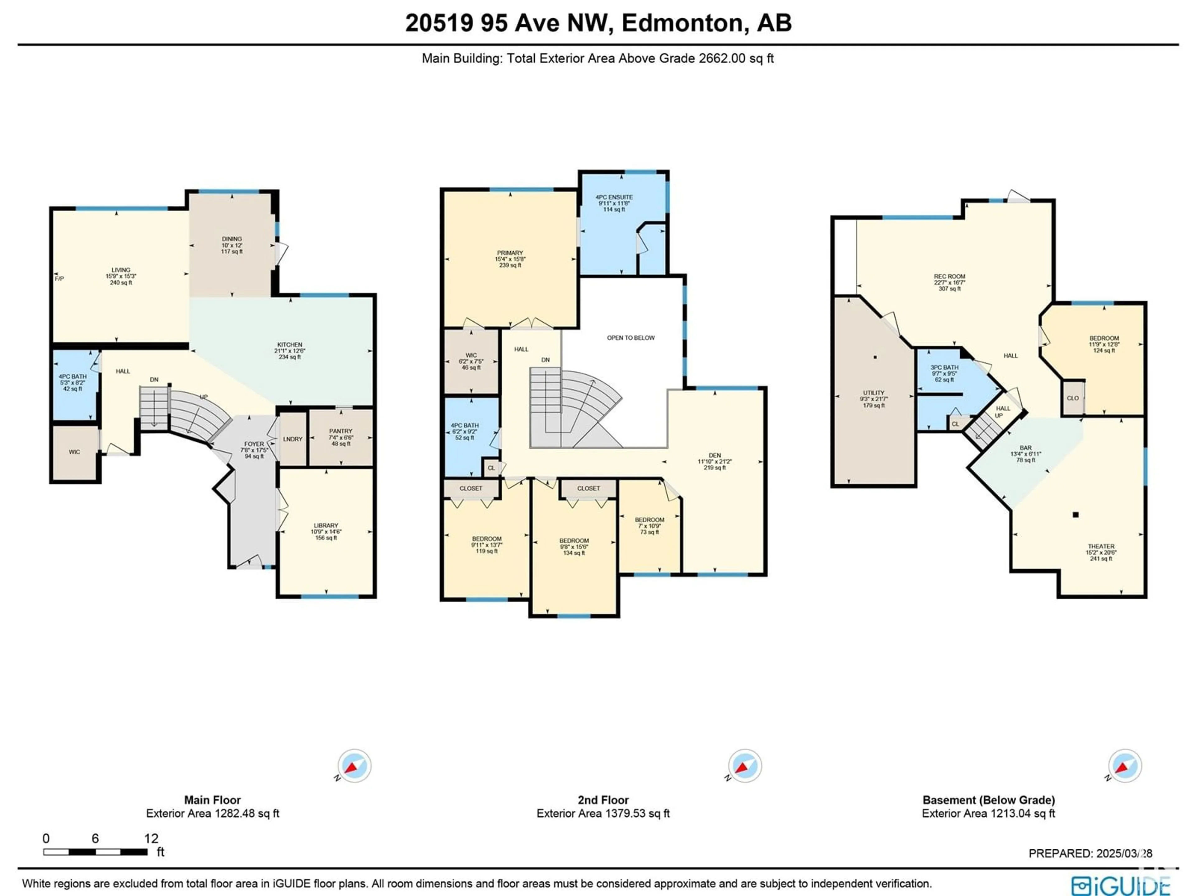 Floor plan for 20519 95 AV, Edmonton Alberta T5T4P1