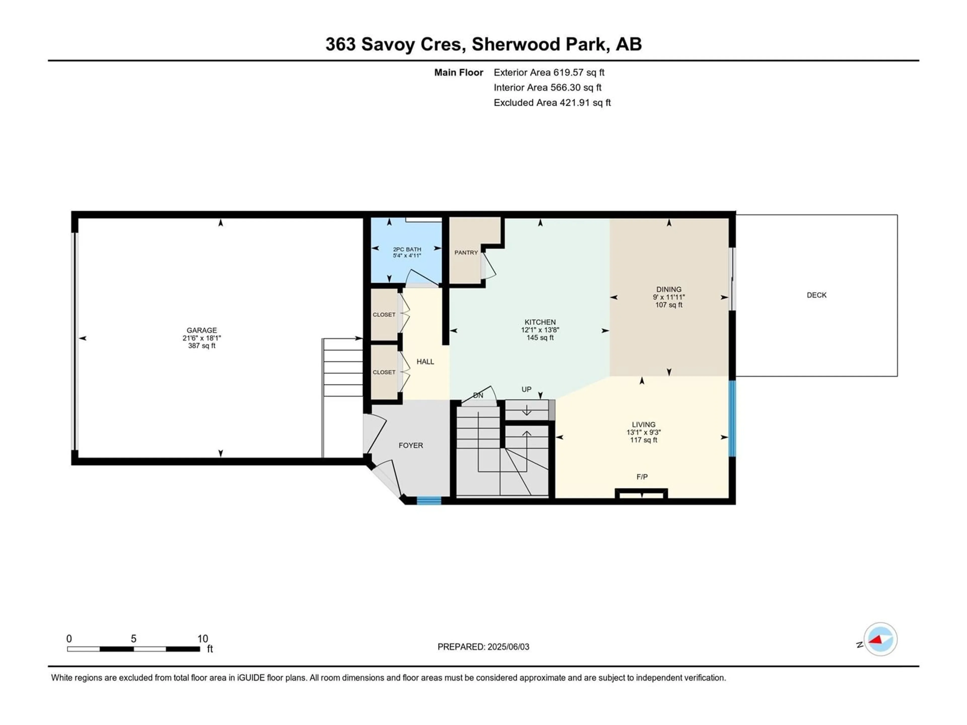 Floor plan for 363 SAVOY CR, Sherwood Park Alberta T8H2X2