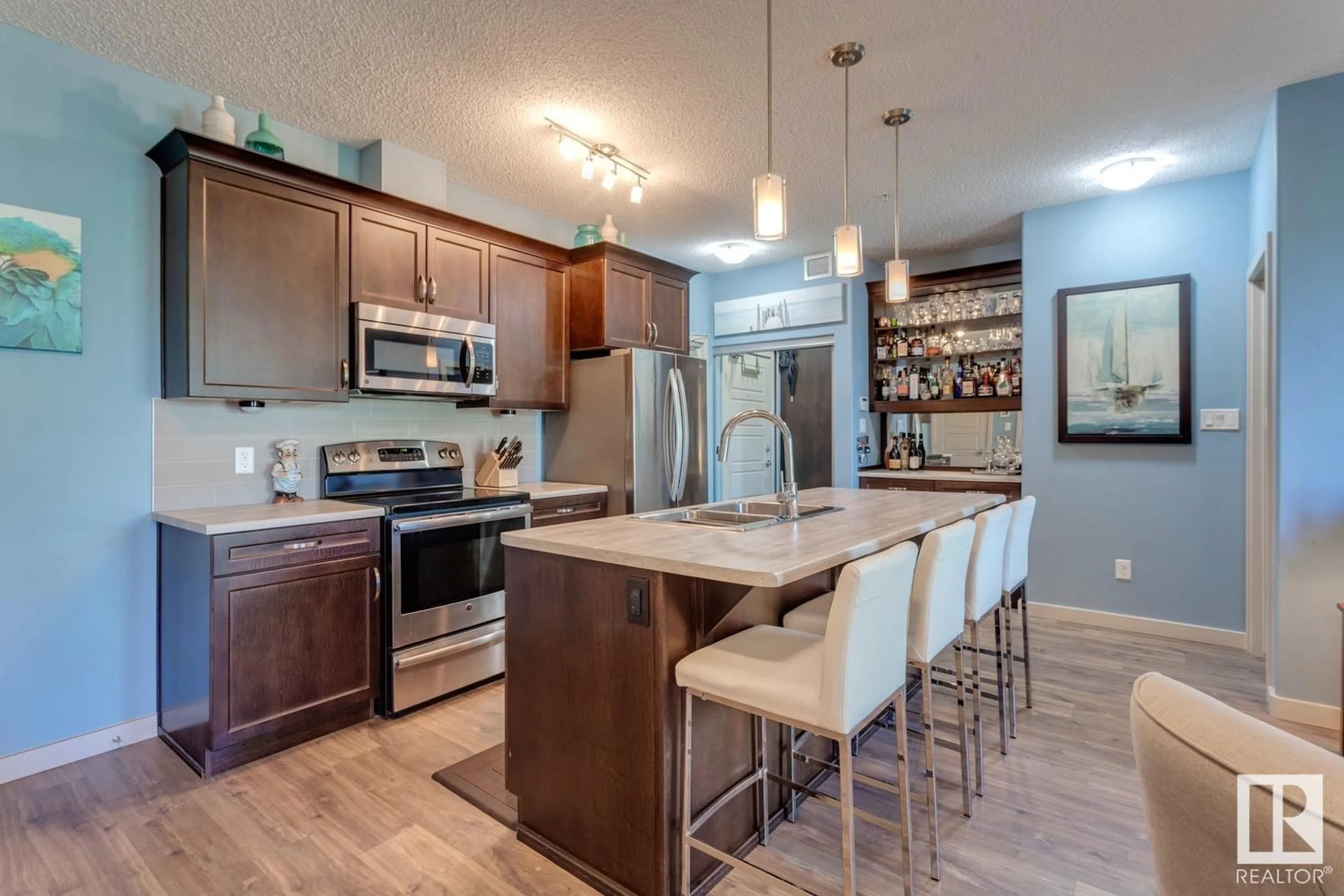 Open concept kitchen, unknown for #104 - 507 ALBANY WY, Edmonton Alberta T6V0L9