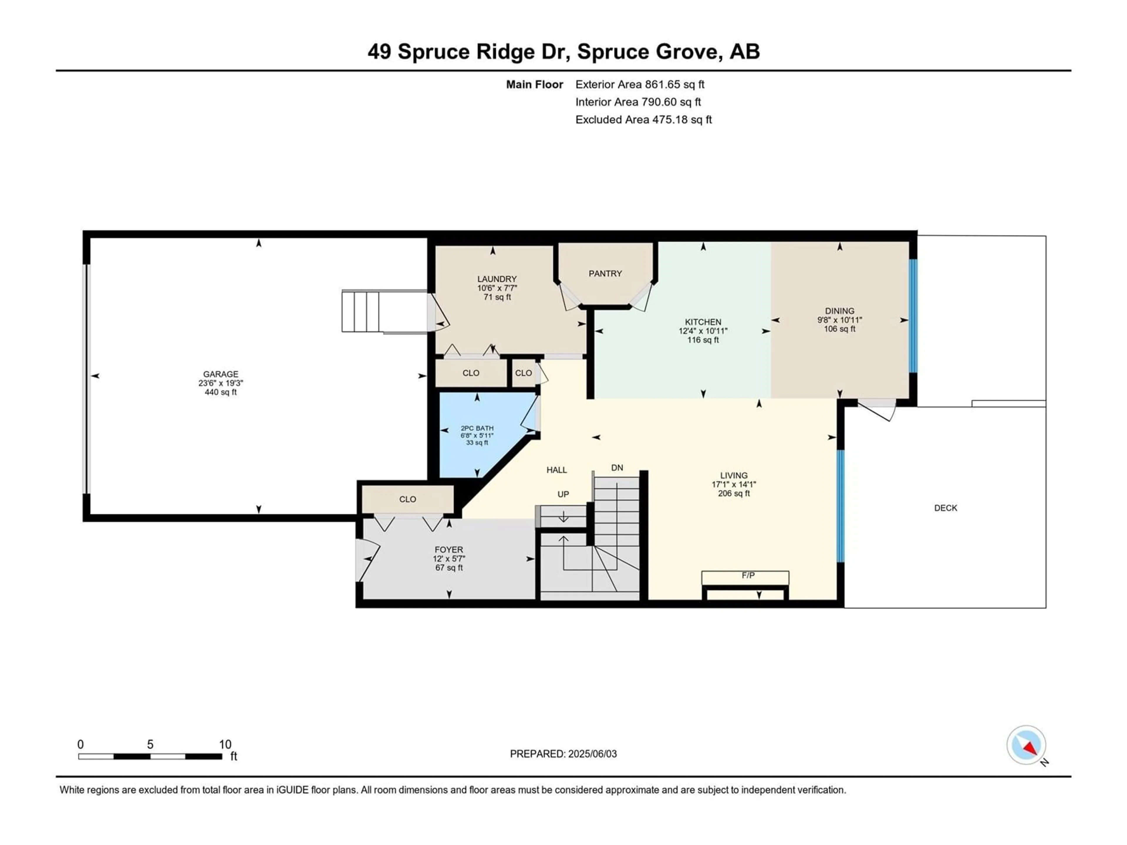 Floor plan for 49 SPRUCE RIDGE DR, Spruce Grove Alberta T7X4M8