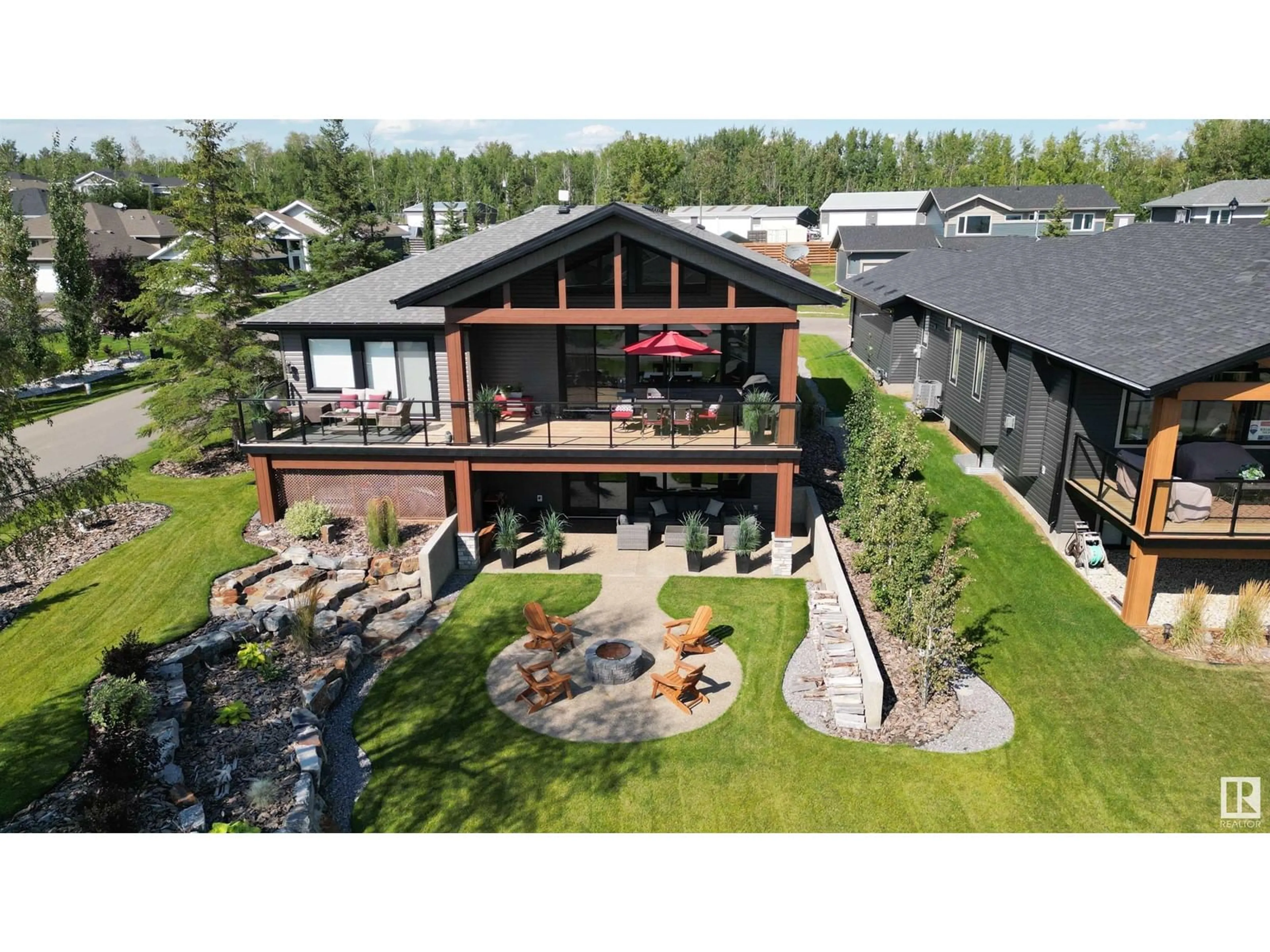 A pic from outside/outdoor area/front of a property/back of a property/a pic from drone, mountain view for 224 55101 STE. ANNE TR, Rural Lac Ste. Anne County Alberta T0E1A1