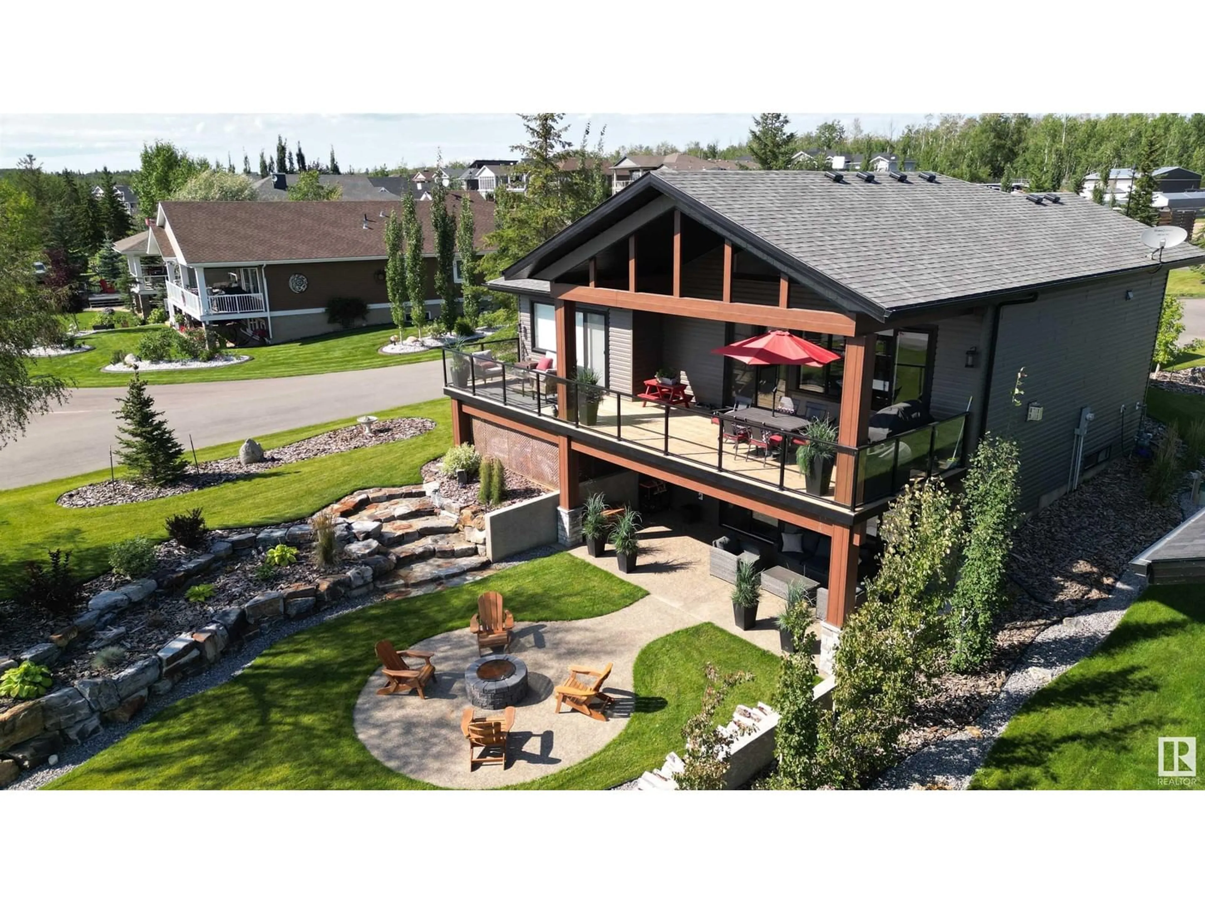 A pic from outside/outdoor area/front of a property/back of a property/a pic from drone, mountain view for 224 55101 STE. ANNE TR, Rural Lac Ste. Anne County Alberta T0E1A1