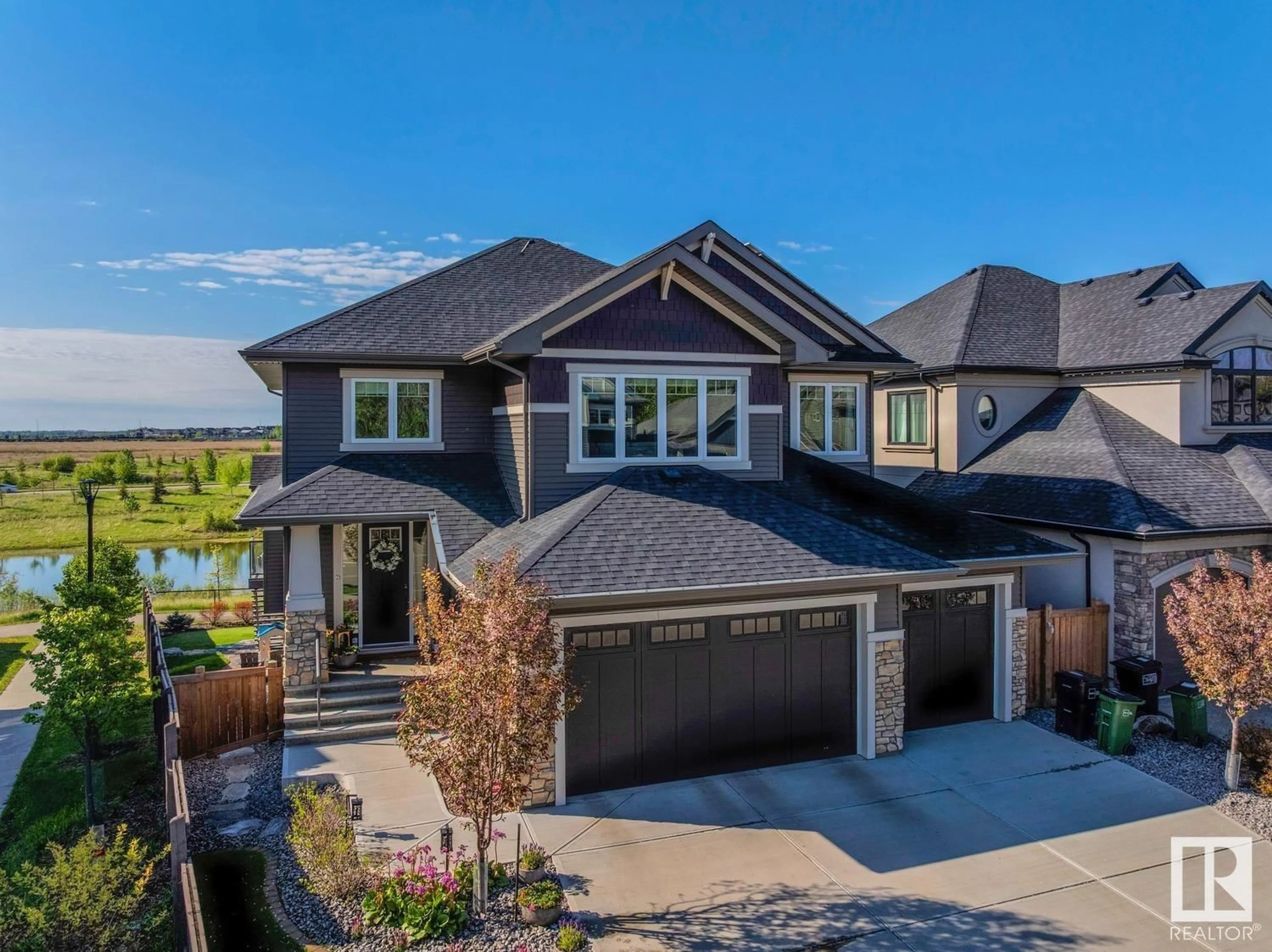 Home with brick exterior material, street for 20351 29 AV, Edmonton Alberta T6M0W5