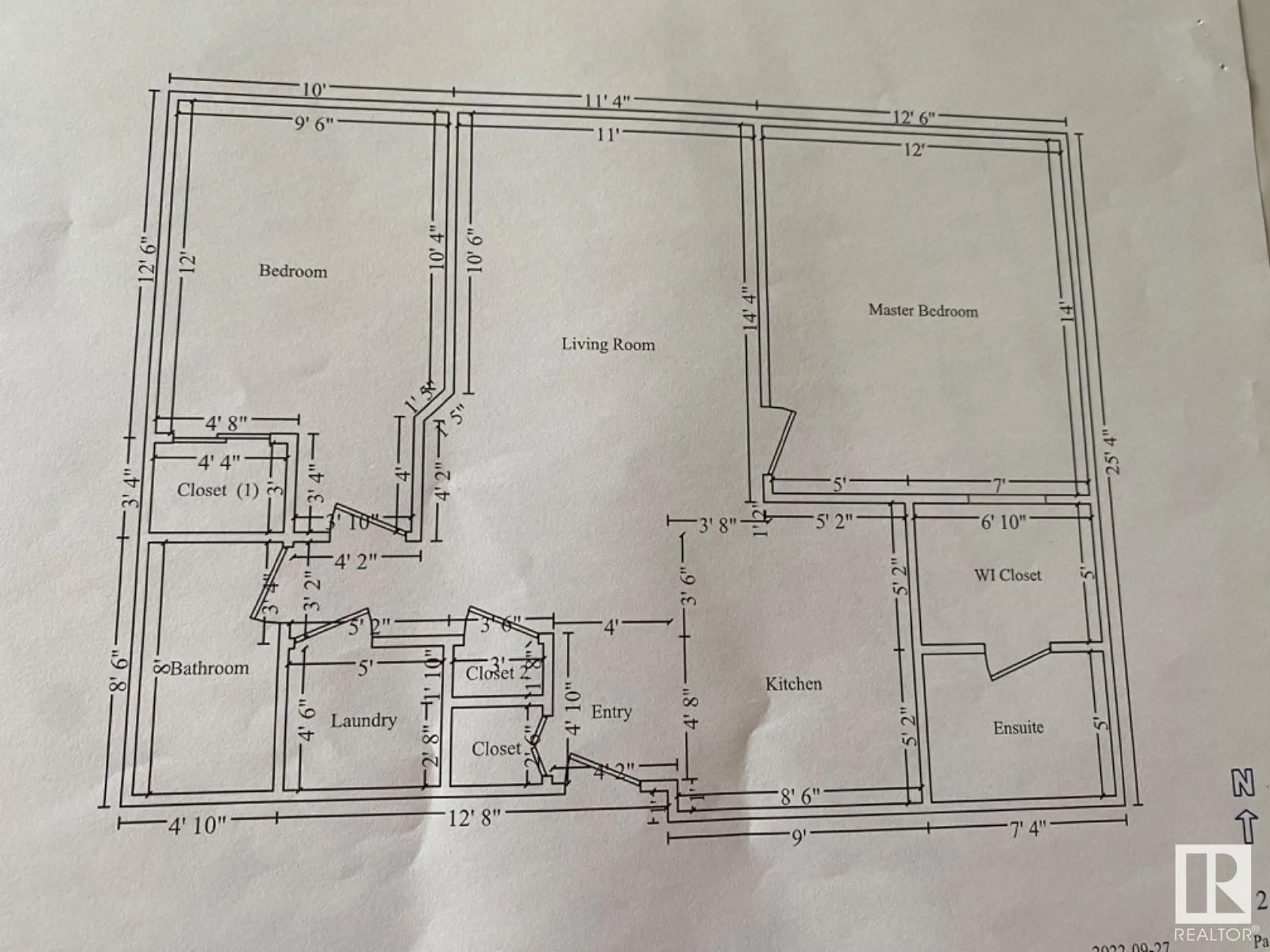 Floor plan for #211 - 245 EDWARDS DR, Edmonton Alberta T6X1J9