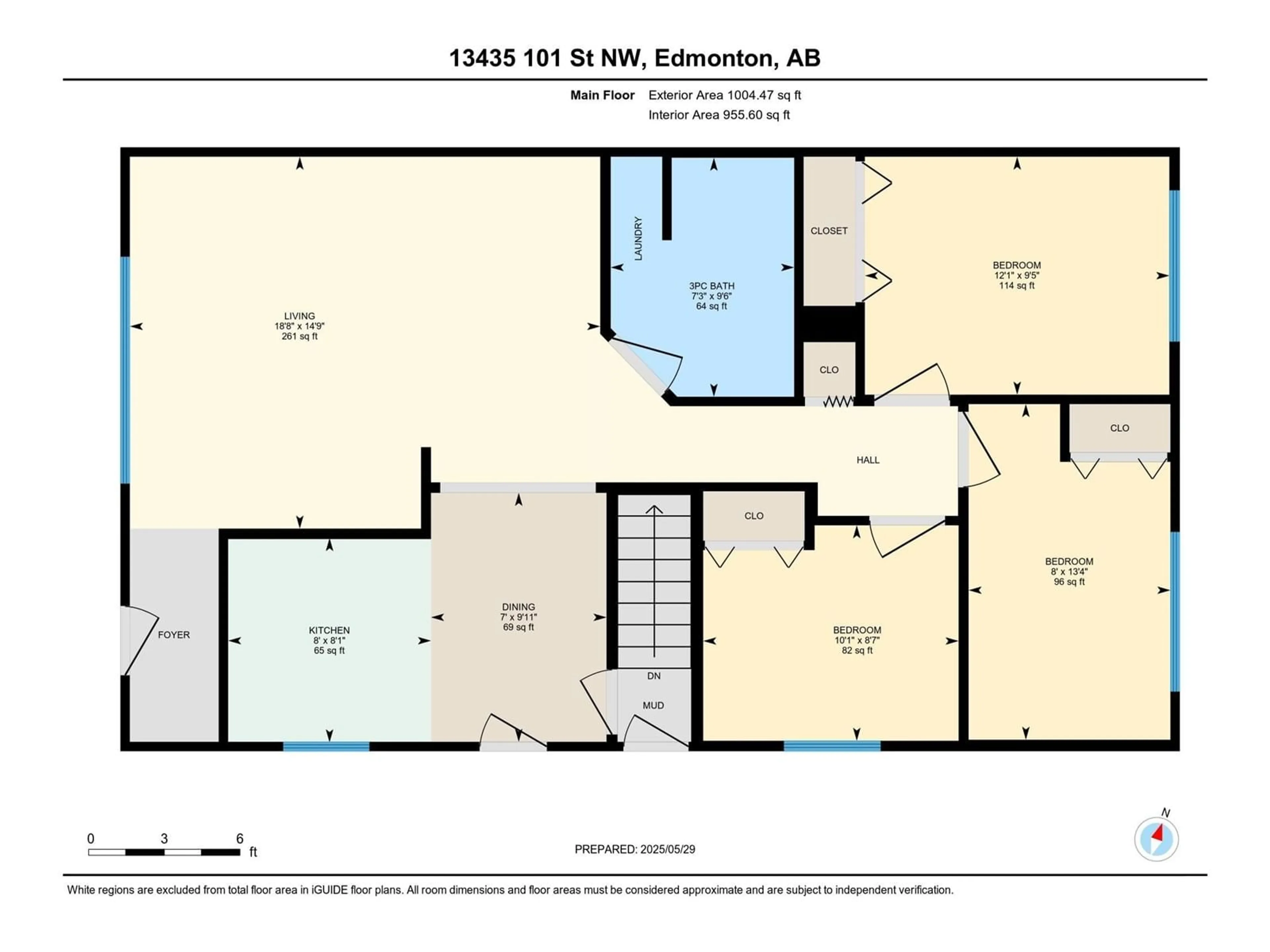 Floor plan for 13435 101 ST, Edmonton Alberta T5E4G5
