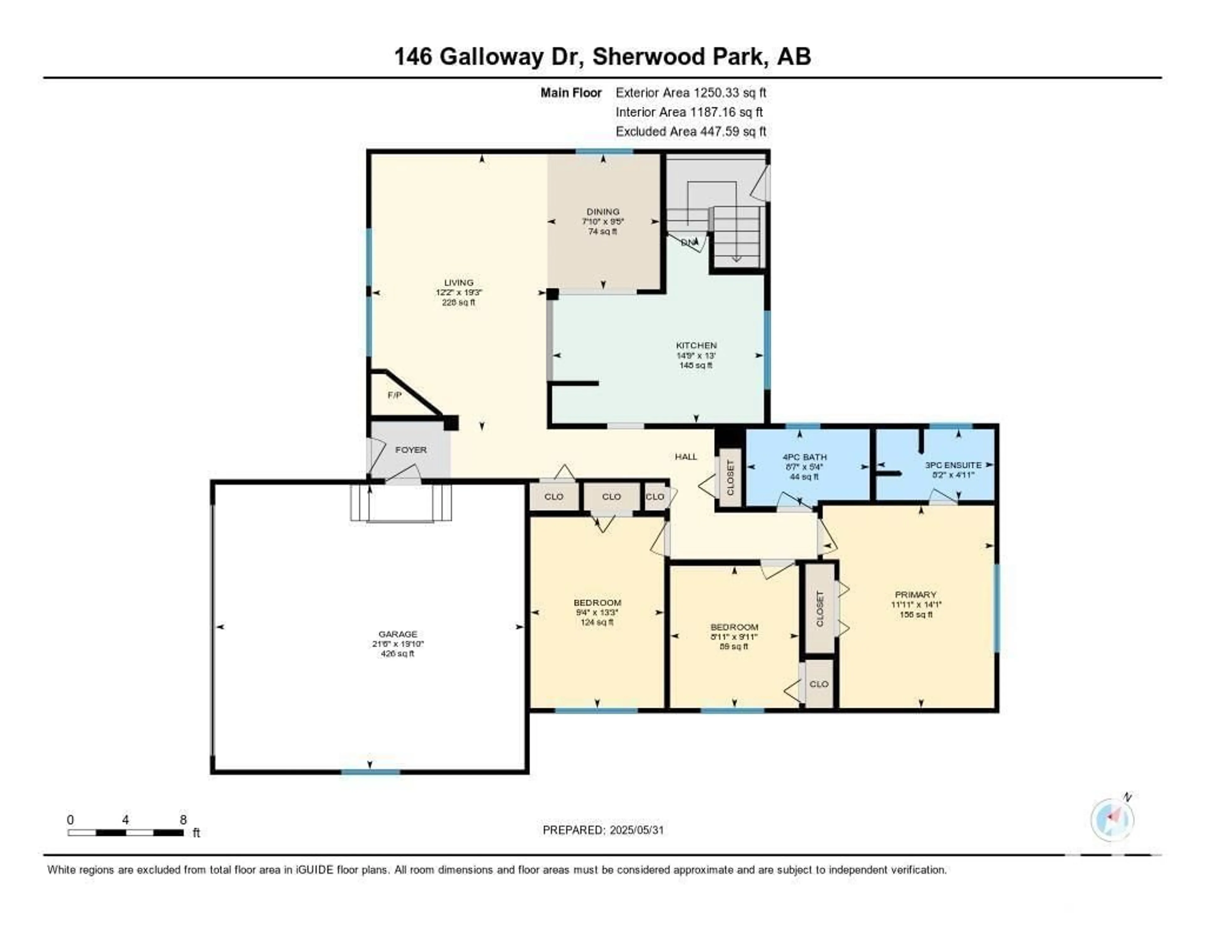 Floor plan for 146 GALLOWAY DR, Sherwood Park Alberta T8A2N2