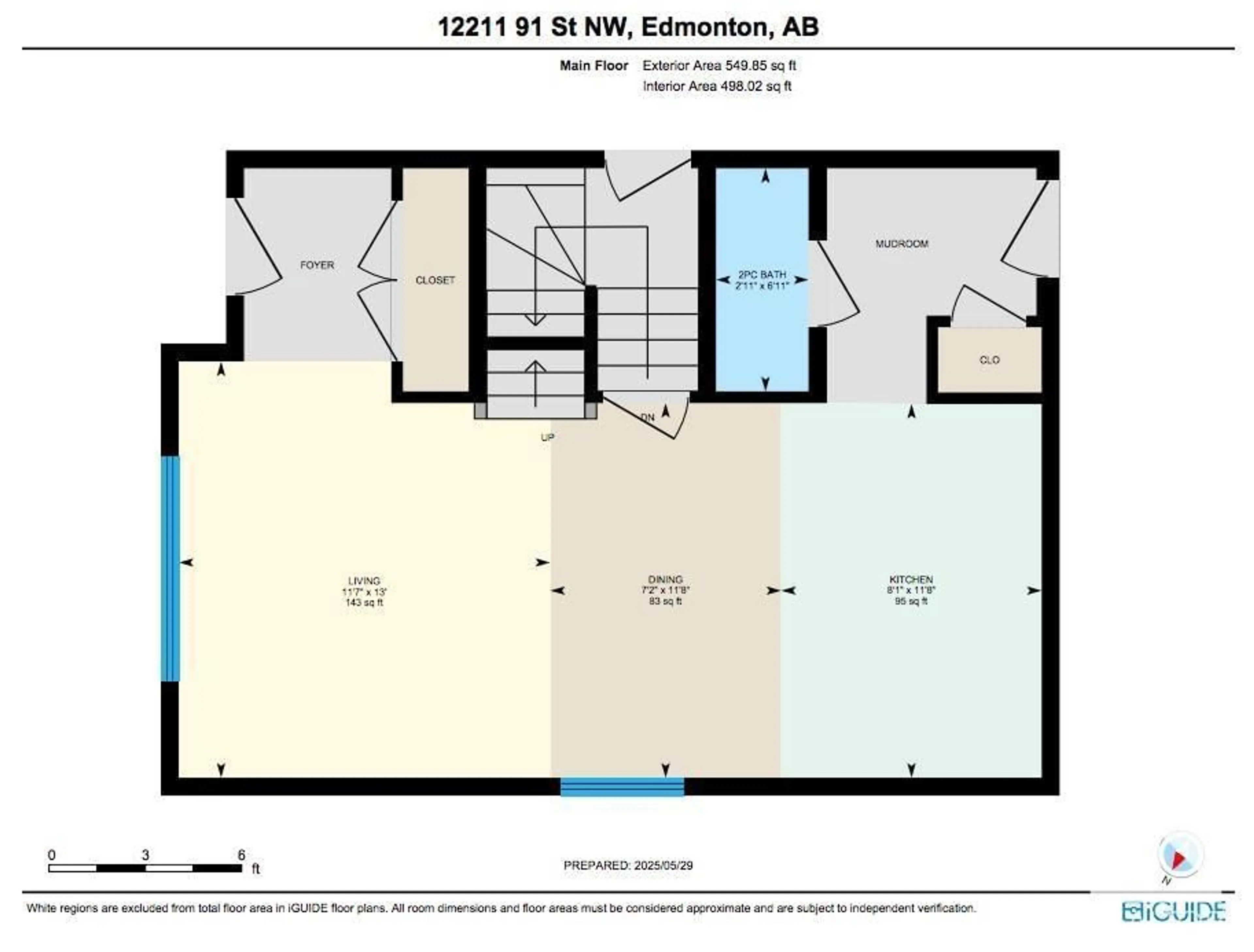 Floor plan for 12211 91 ST, Edmonton Alberta T5B4C4