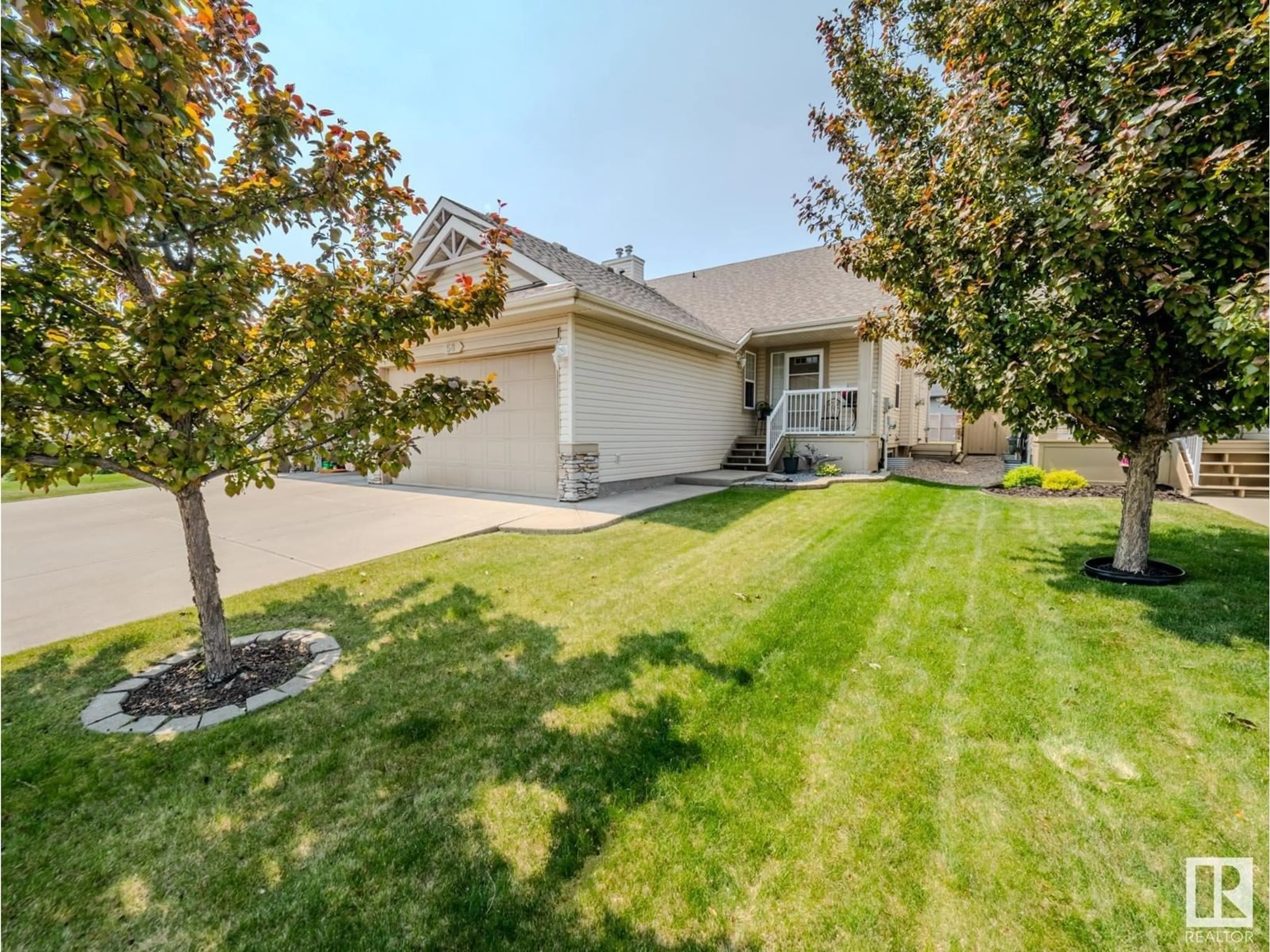 A pic from outside/outdoor area/front of a property/back of a property/a pic from drone, street for 58 CHRISTINA CT, Sherwood Park Alberta T8H2H4