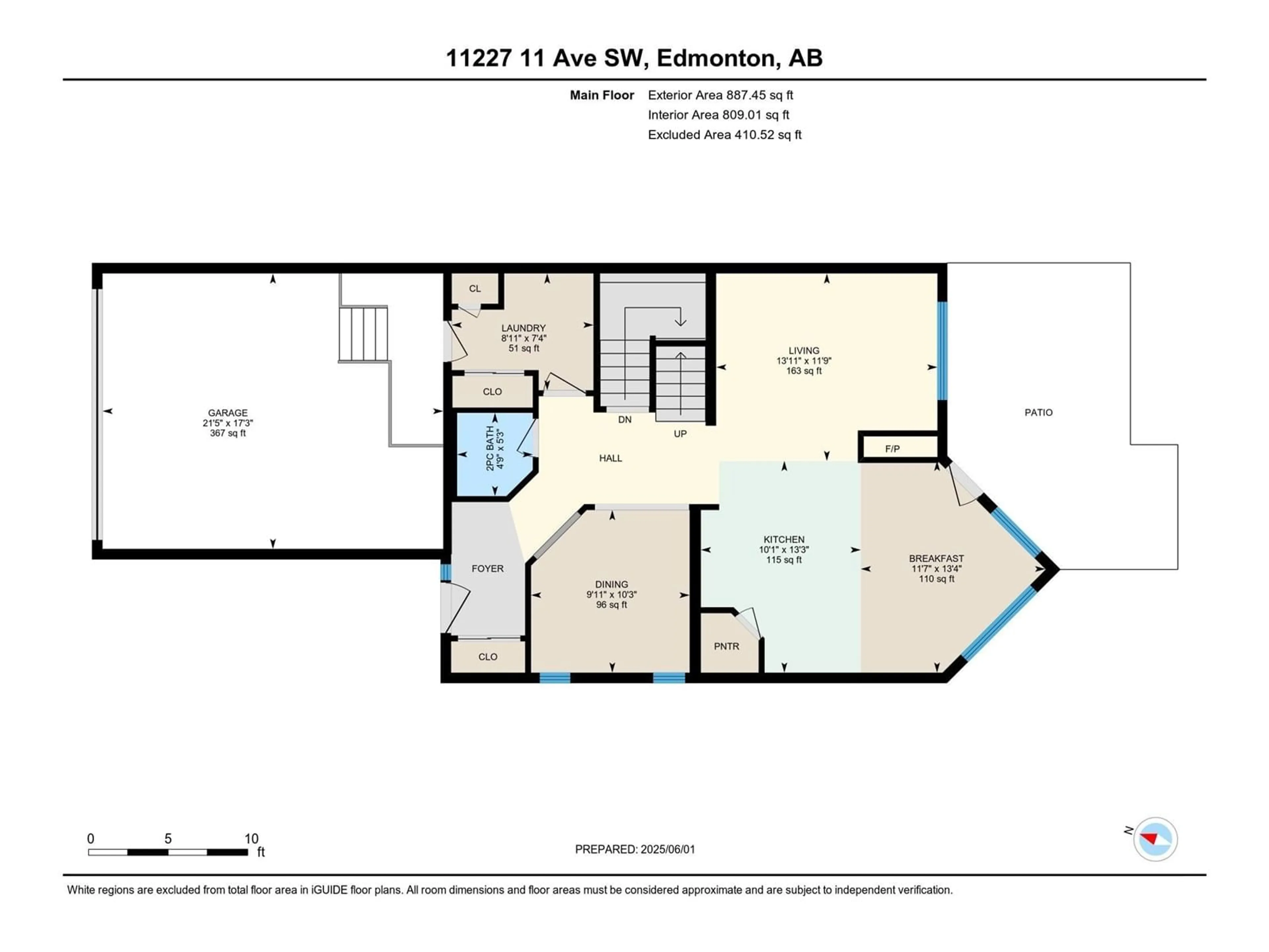 Floor plan for SW - 11227 11 AV, Edmonton Alberta T6W1S5